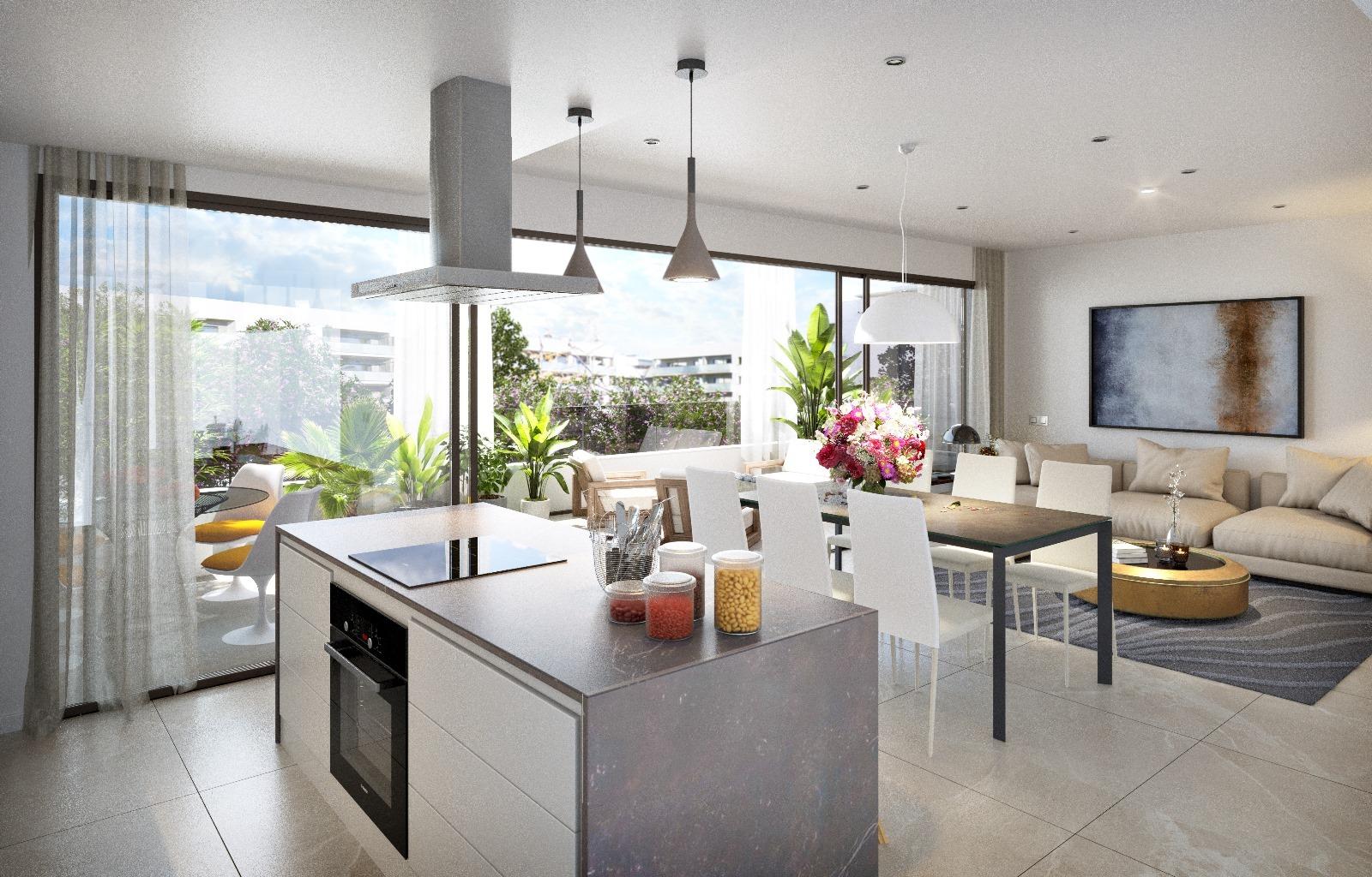 Elegant New Build 2 Bedroom Ground Floor Apartment with Garden for Sale in San Juan de Alicante