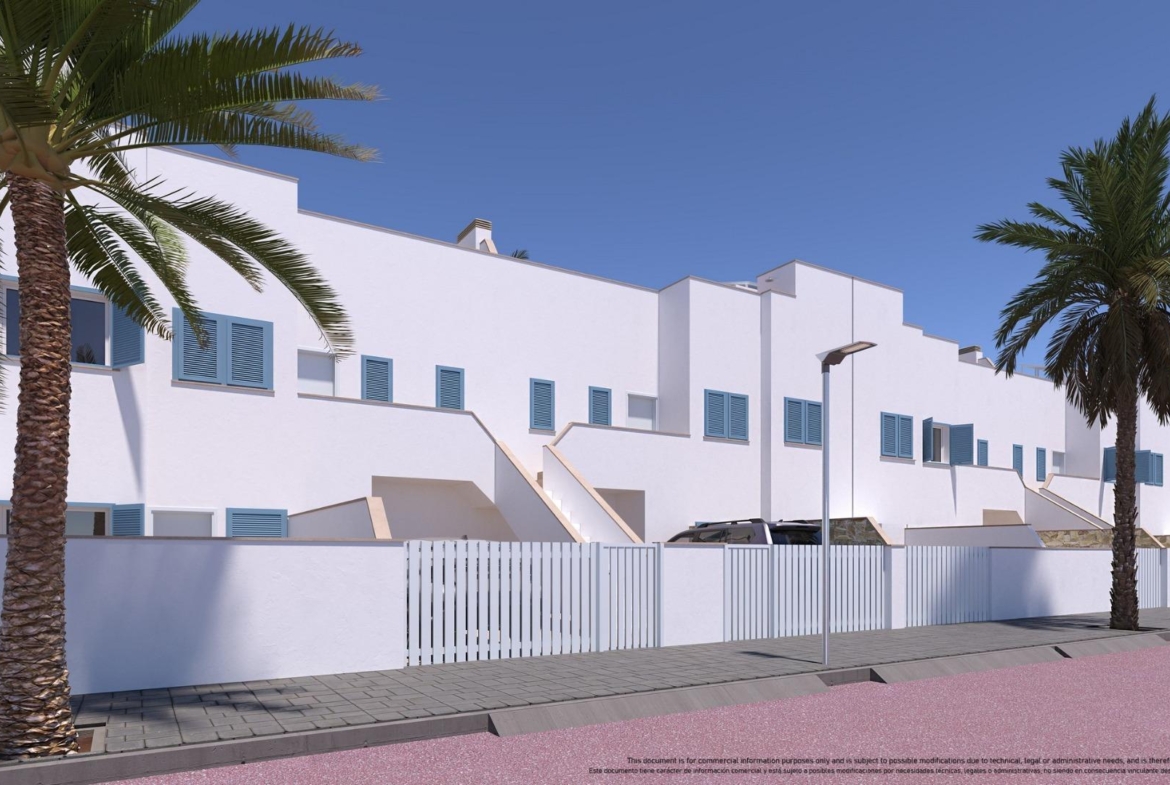 NEW-BUILD-RESIDENTIAL-COMPLEX-IN-TORRE-DE-LA-HORADADA-16 Bright modern top floor apartment with striking blue shutters and palm trees in Torre de la Horadada’s luxury development.