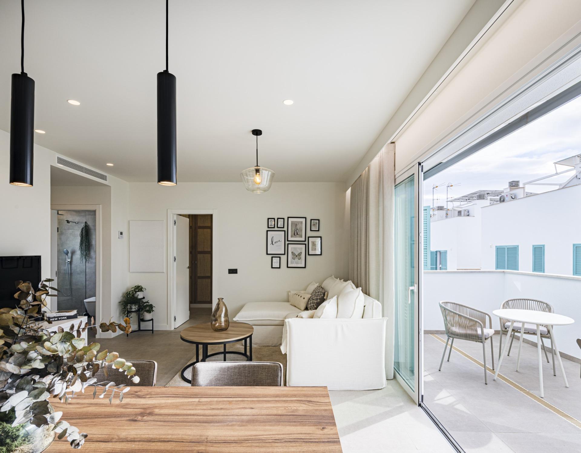 New Build 2 Bedroom Top Floor Apartment with 68 m² Solarium for Sale in Torre de la Horadada
