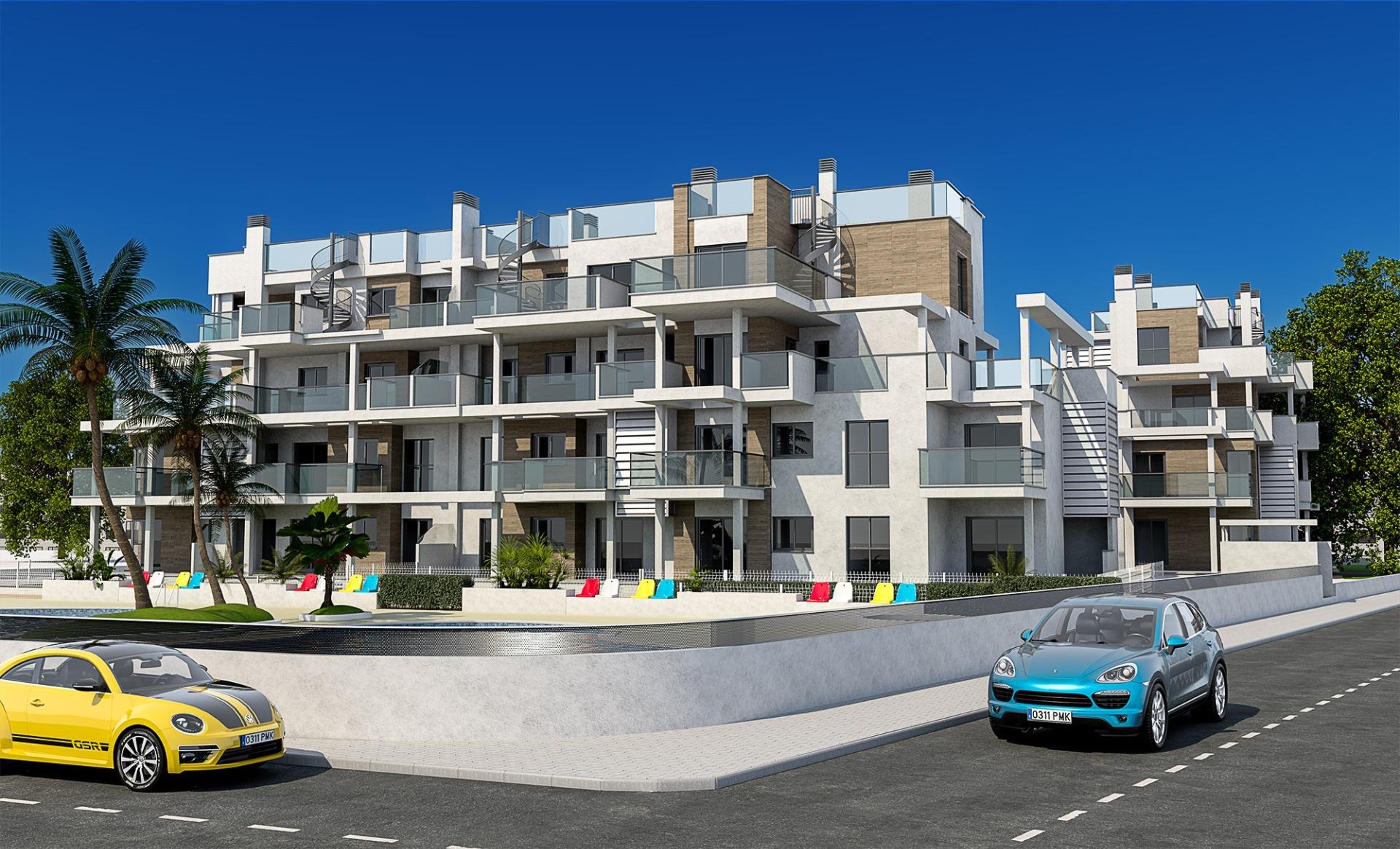 Spacious New Build 3 Bedroom Ground Floor Apartment with Private Garden for Sale in Denia – 100m from the Beach
