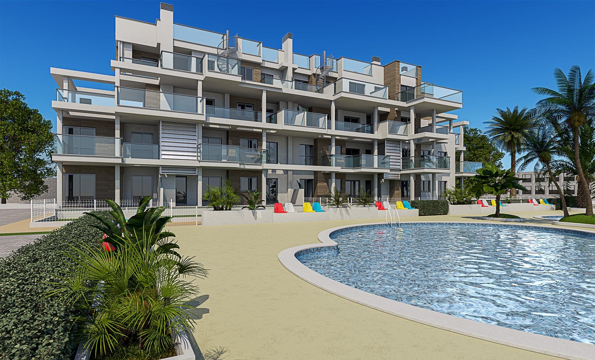 Bright New Build 3 Bedroom Apartment with Terrace for Sale in Denia – 100m from the Beach