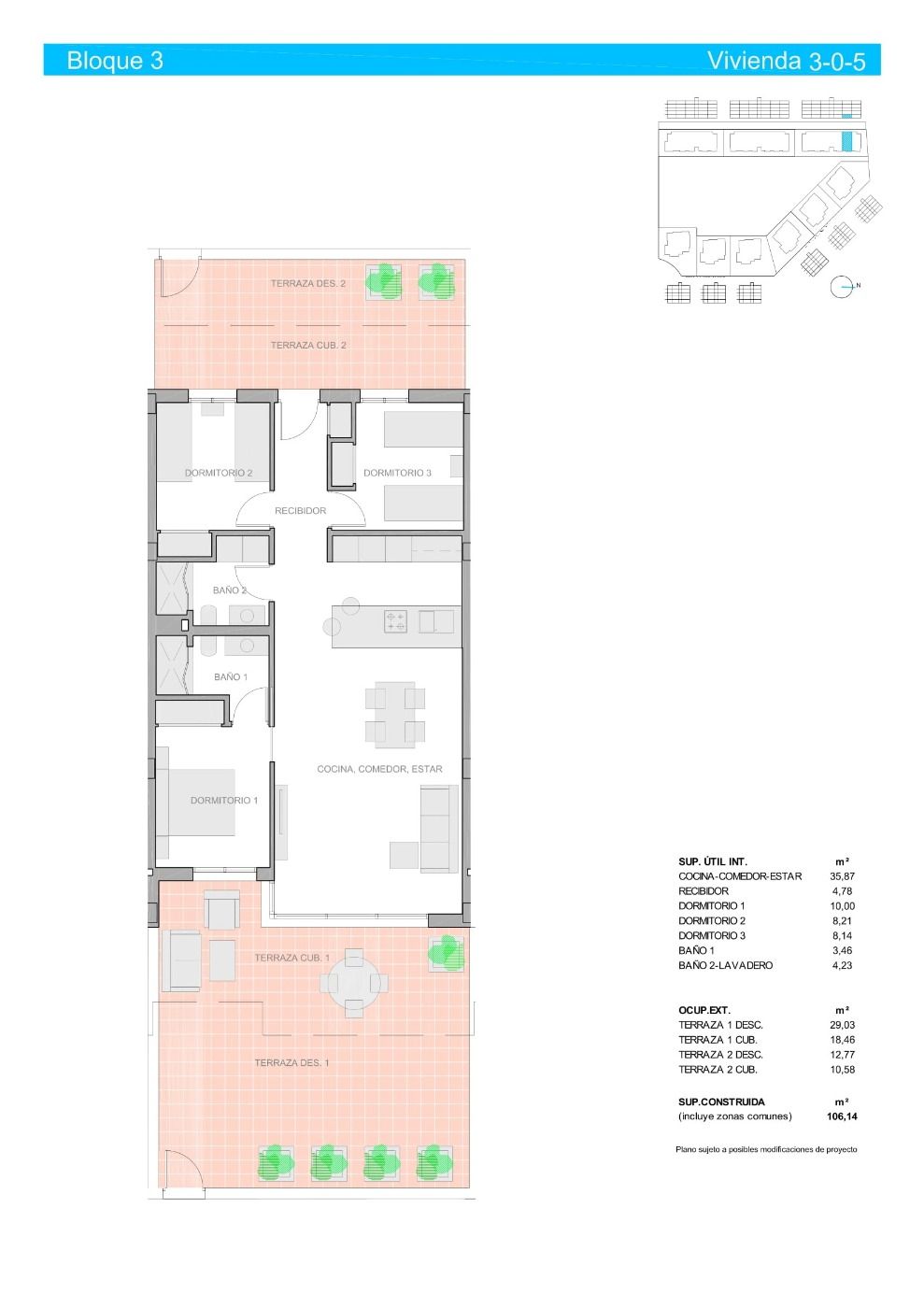 NEW-BUILD-RESIDENTIAL-IN-EL-RASO-GUARDAMAR-DEL-SEGURA-17 Inviting New Build 3 Bedroom Ground Floor Apartment with Private Garden for Sale in El Raso, Guardamar del Segura