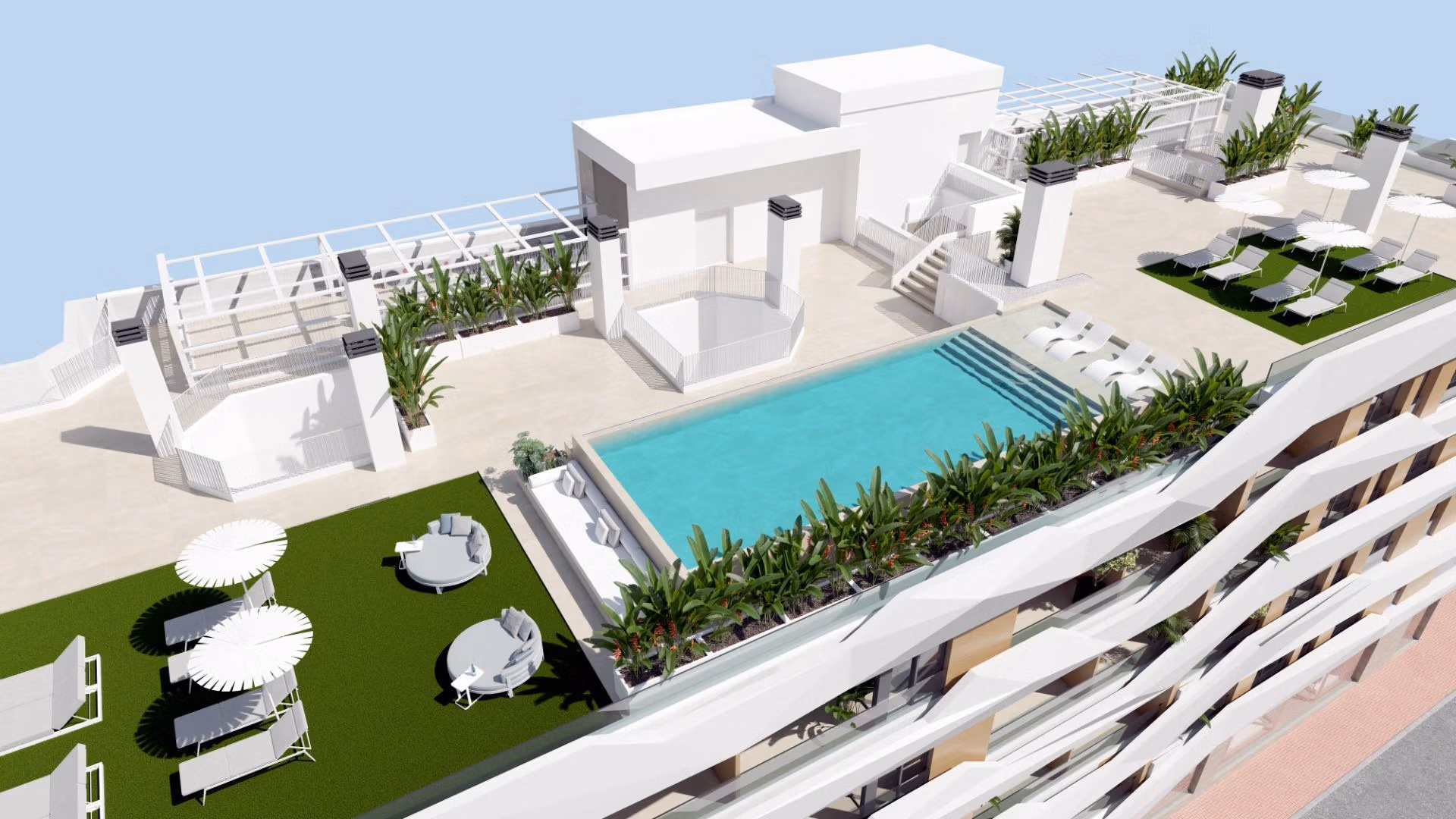 NEW-BUILD-RESIDENTIAL-IN-GUARDAMAR-DEL-SEGURA-3 Spectaculair nieuwbouwpenthouse met 3 slaapkamers te koop in Guardamar del Segura, 100 m van het strand
