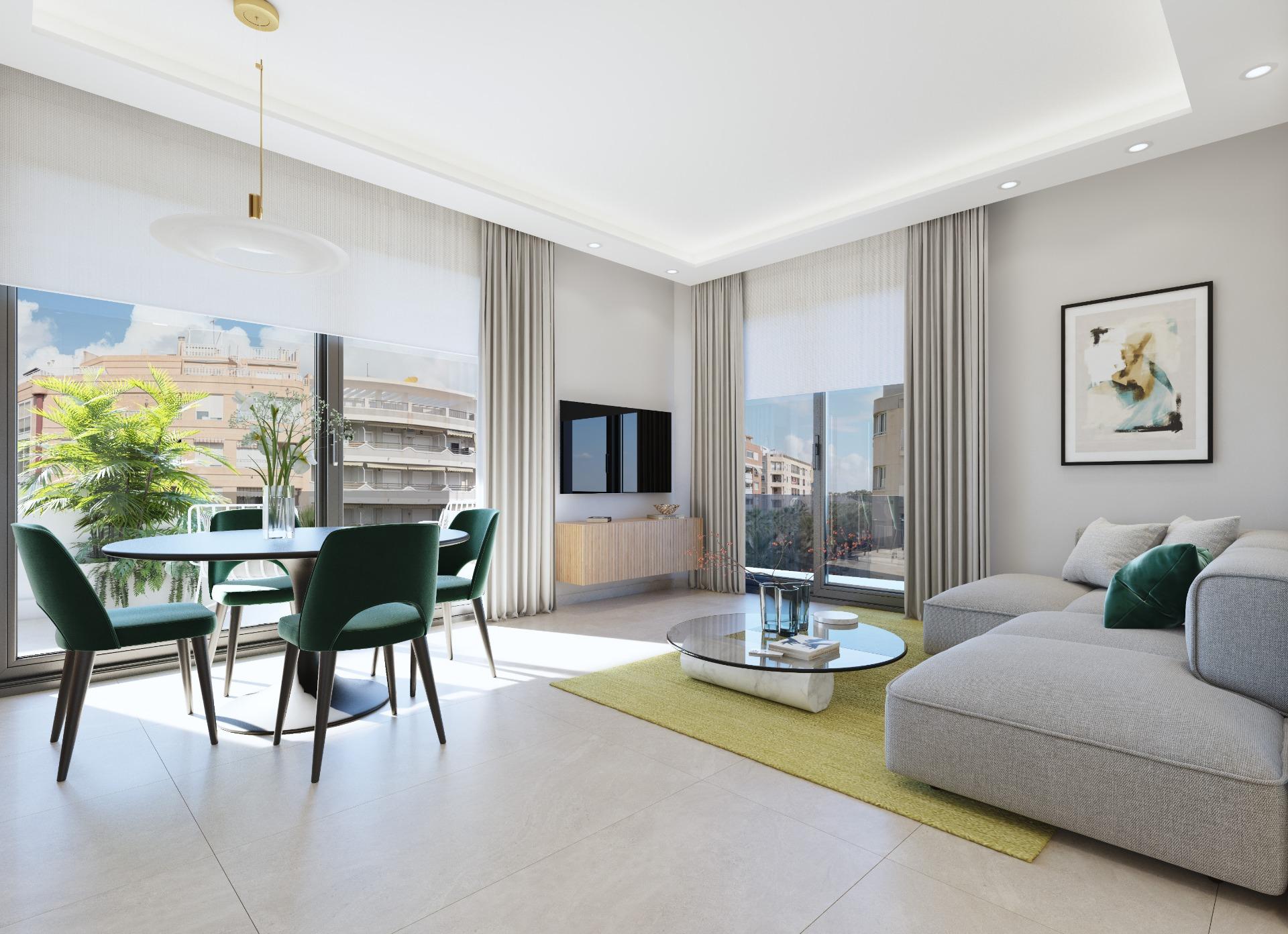 Sought-After New Build 2 Bedroom Apartment for Sale in Guardamar del Segura, 100 m from the Beach