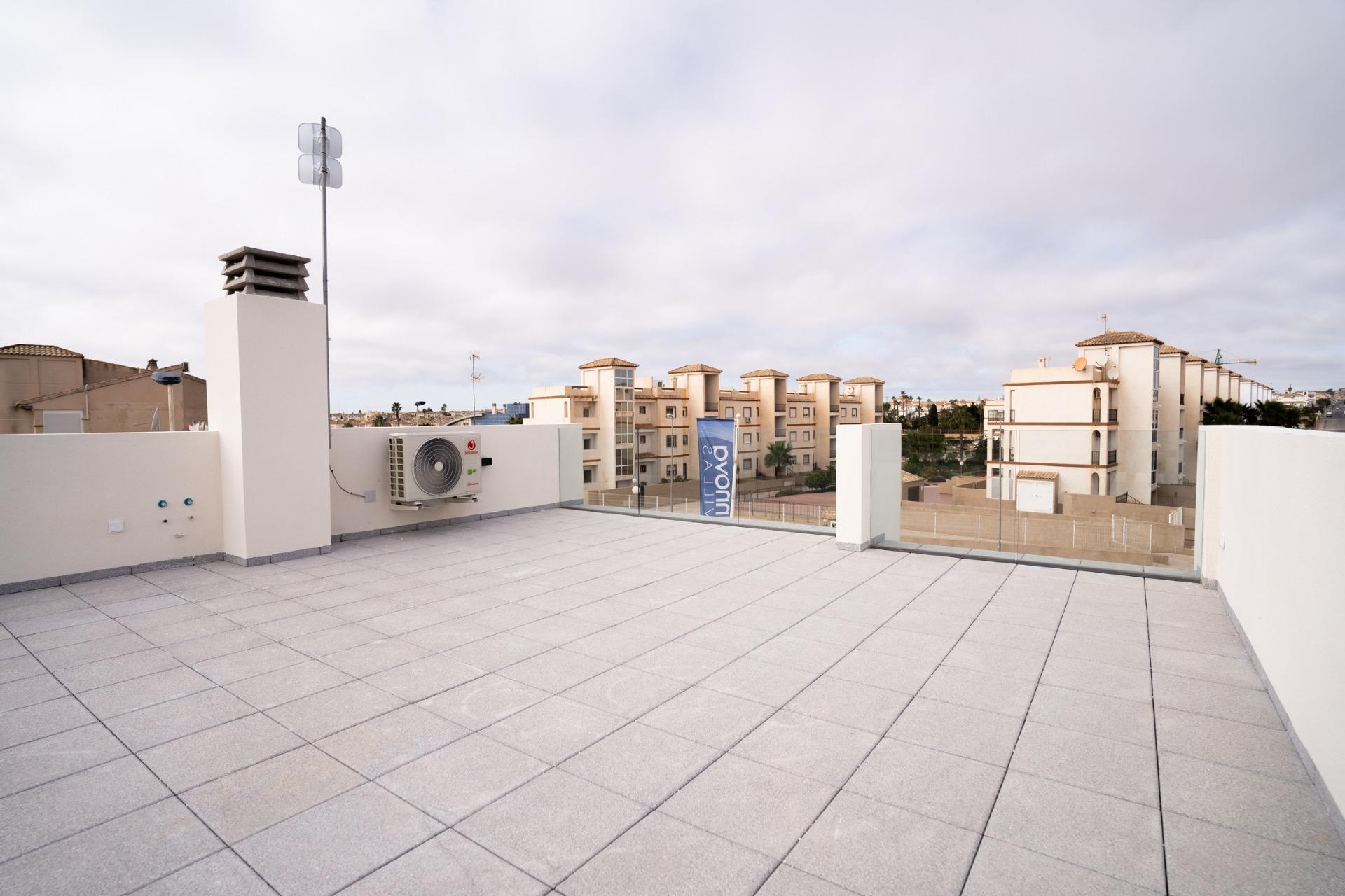 Key-Ready New Build 3 Bedroom Townhouse with Solarium and Private Garden for Sale in Orihuela Costa