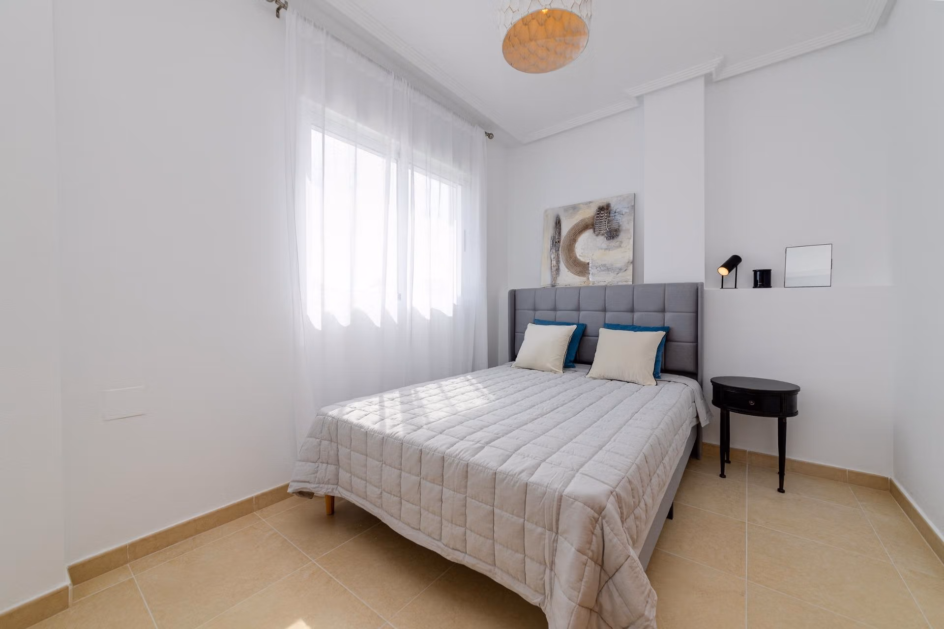 NEW-BUILD-RESIDENTIAL-IN-SAN-FULGENCIO-21 Bright and airy bedroom with modern decor in a key ready 3 bedroom villa in El Oasis, San Fulgencio