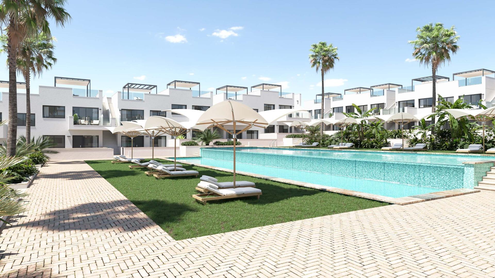 NEW-BUILD-RESIDENTIAL-OF-BUNGALOW-APARTMENTS-IN-LOS-BALCONES-3 New Build 2 Bedroom Ground Floor Apartment for Sale in Los Balcones, Torrevieja – With Private Garden