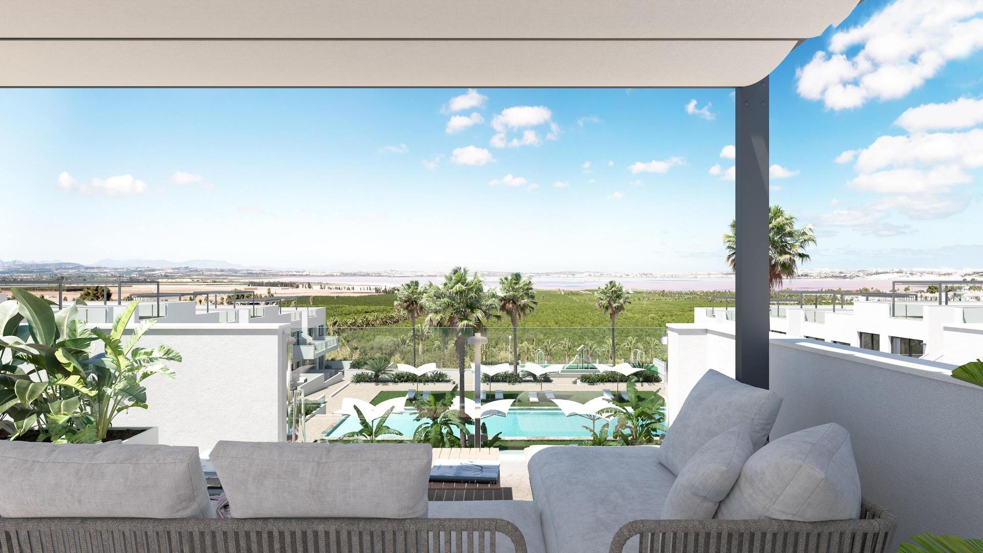 NEW-BUILD-RESIDENTIAL-OF-BUNGALOW-APARTMENTS-IN-LOS-BALCONES-3 New Build 2 Bedroom Top Floor Apartment for Sale in Los Balcones, Torrevieja – With Private Solarium