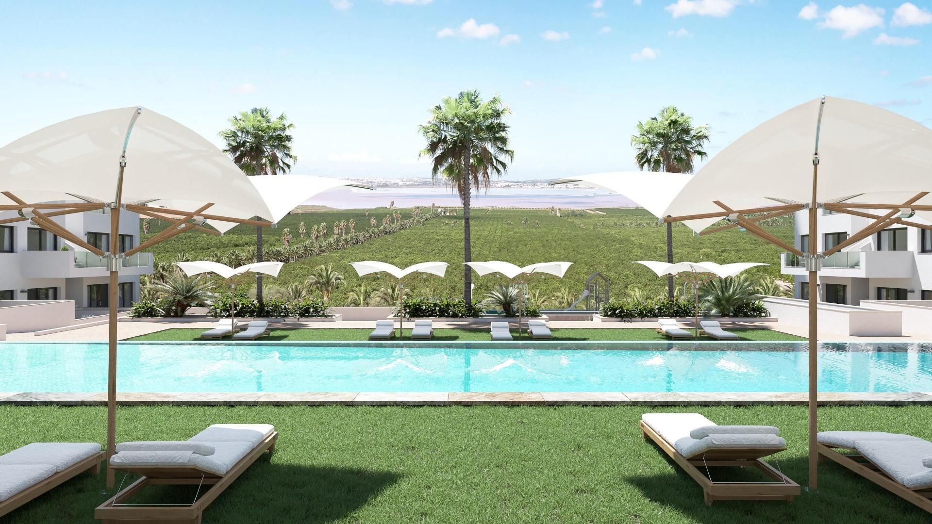 NEW-BUILD-RESIDENTIAL-OF-BUNGALOW-APARTMENTS-IN-LOS-BALCONES-4 New Build 3 Bedroom Ground Floor Apartment for Sale in Los Balcones, Torrevieja – With Private Garden