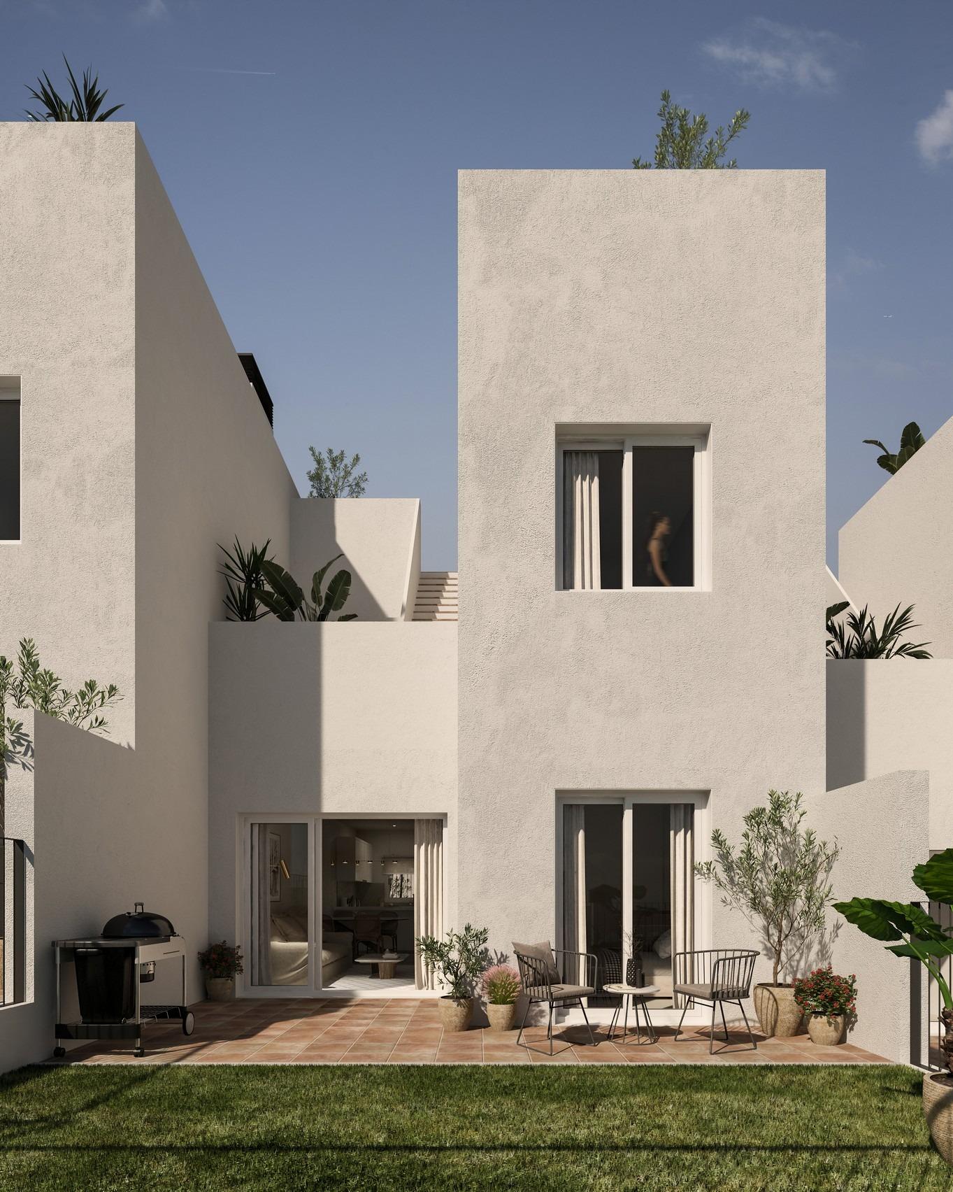 NEW-BUILD-SEMI-DETACHED-VILLAS-IN-MONFORTE-DEL-CID-14 Modern New Build 3 Bedroom Semi-Detached Villa with Private Garage for Sale in Alenda Golf, Monforte del Cid