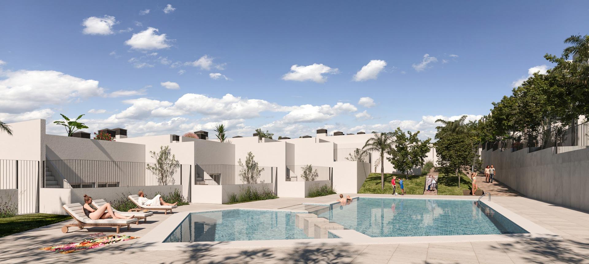 NEW-BUILD-SEMI-DETACHED-VILLAS-IN-MONFORTE-DEL-CID-2 Modern New Build 3 Bedroom Semi-Detached Villa with Private Garage for Sale in Alenda Golf, Monforte del Cid