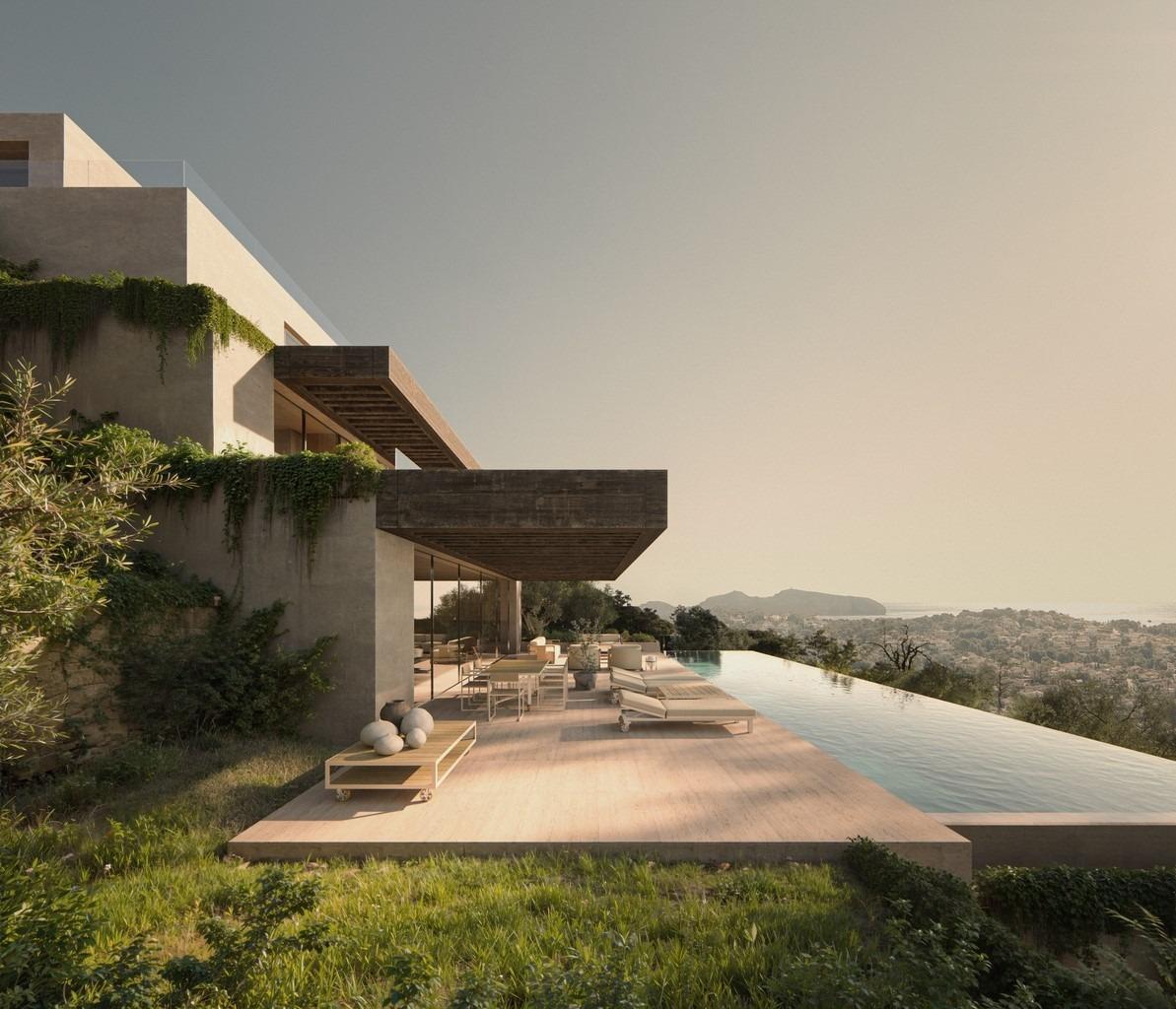 NEW-BUILD-VILLA-IN-BENISSA-3 Luxury New Build 4 Bedroom Architectural Villa with Infinity Pool for Sale in Benissa, Costa Blanca