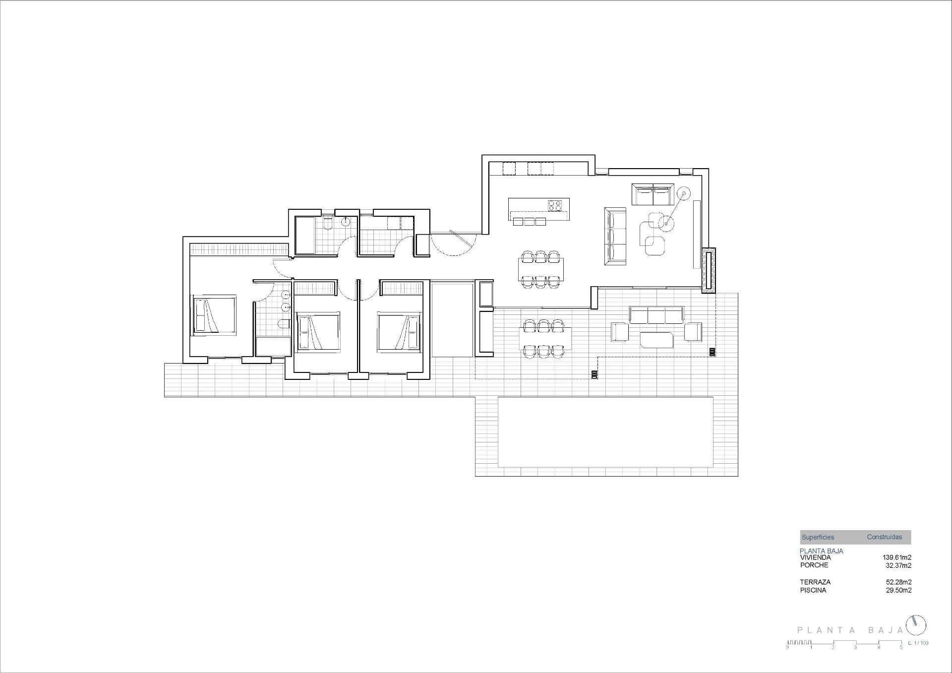 NEW-BUILD-VILLA-IN-CALPE-4 Elegant New Build 4 Bedroom Single-Storey Villa with Private Pool for Sale in Calpe