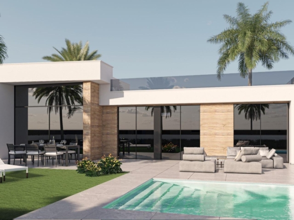 Modern New Build 3 Bedroom Villa with Private Pool and Solarium for Sale in Condado de Alhama Golf Resort