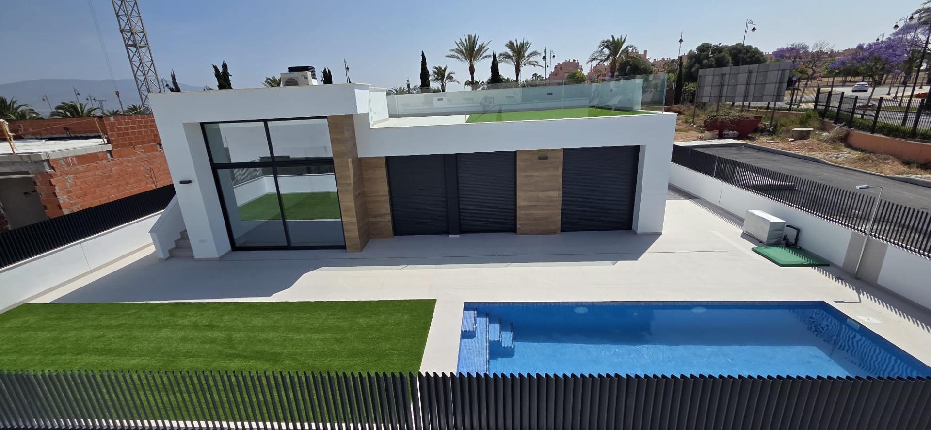 Modern New Build 3 Bedroom Villa with Private Pool and Solarium for Sale in Condado de Alhama Golf Resort