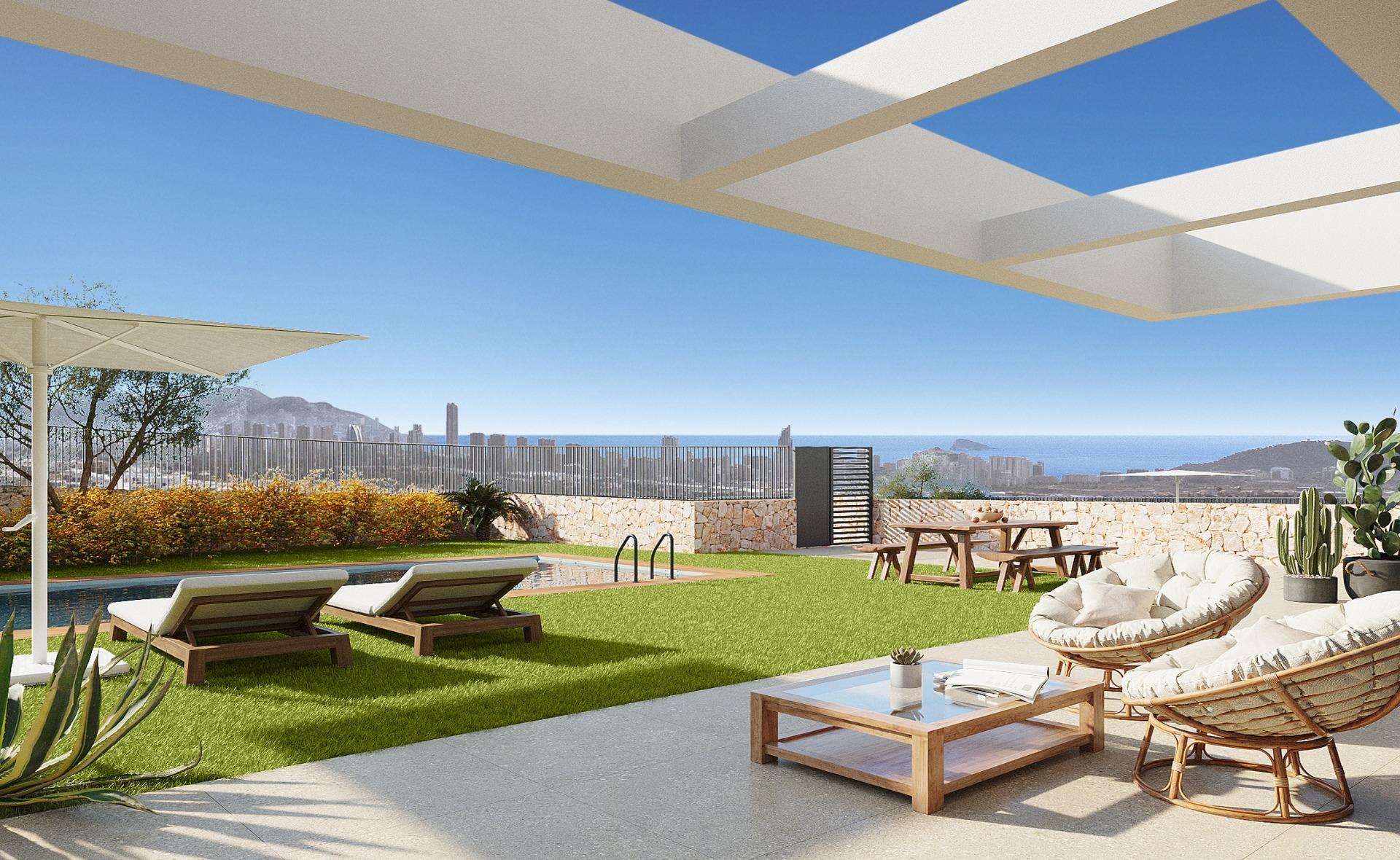 Modern New Build 4 Bedroom Villa with Private Pool and Sea Views for Sale in Balcón de Finestrat