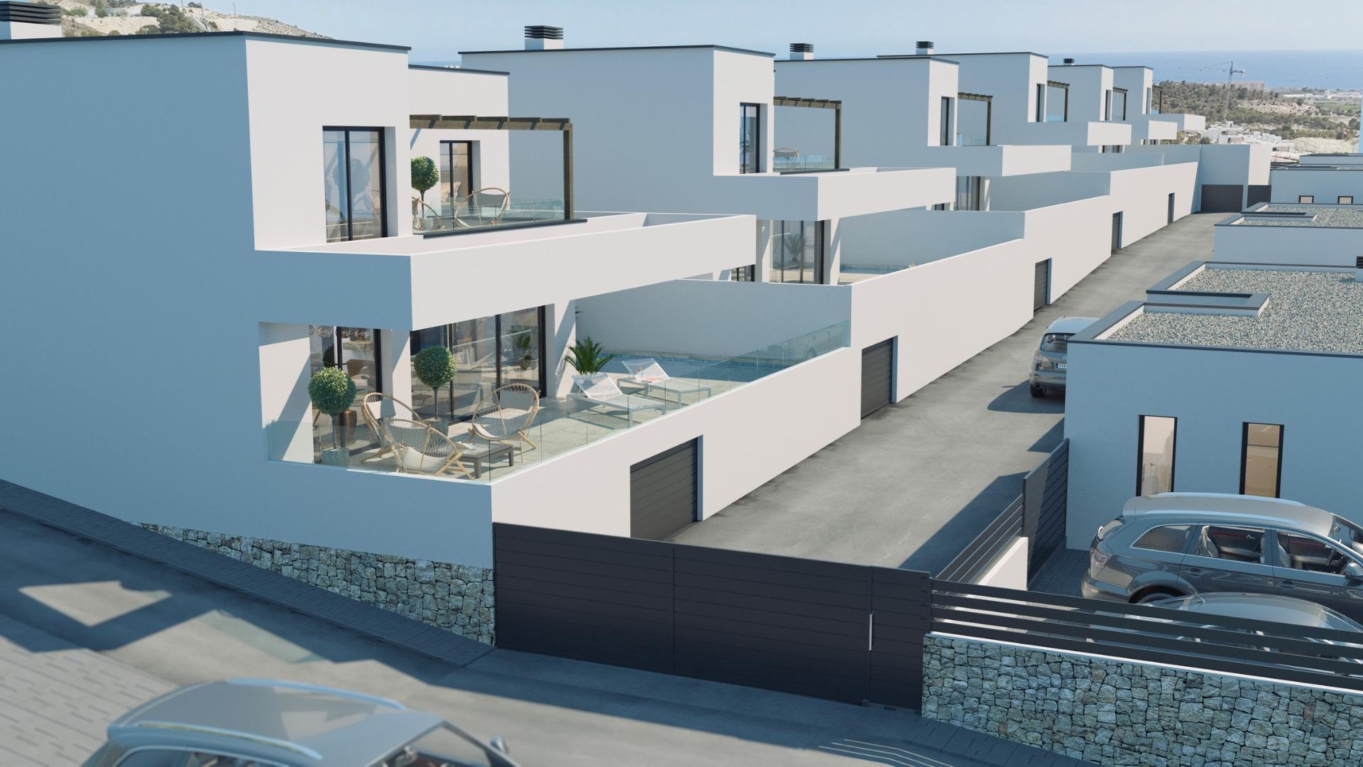 NEW-BUILD-VILLAS-IN-FINESTRAT-21 New Build 3 Bedroom Villa with Private Pool and Sea Views for Sale in Finestrat