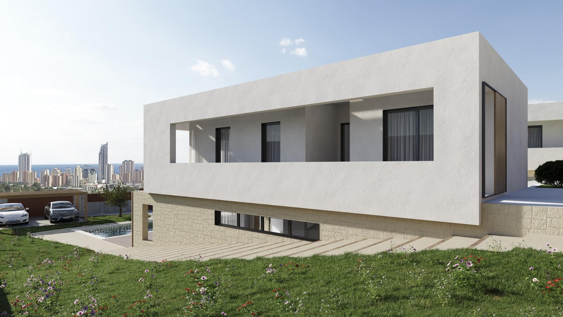 NEW-BUILD-VILLAS-IN-FINESTRAT-7 Contemporary Key Ready Villa with Private Pool and Sea Views for Sale in Finestrat, Benidorm