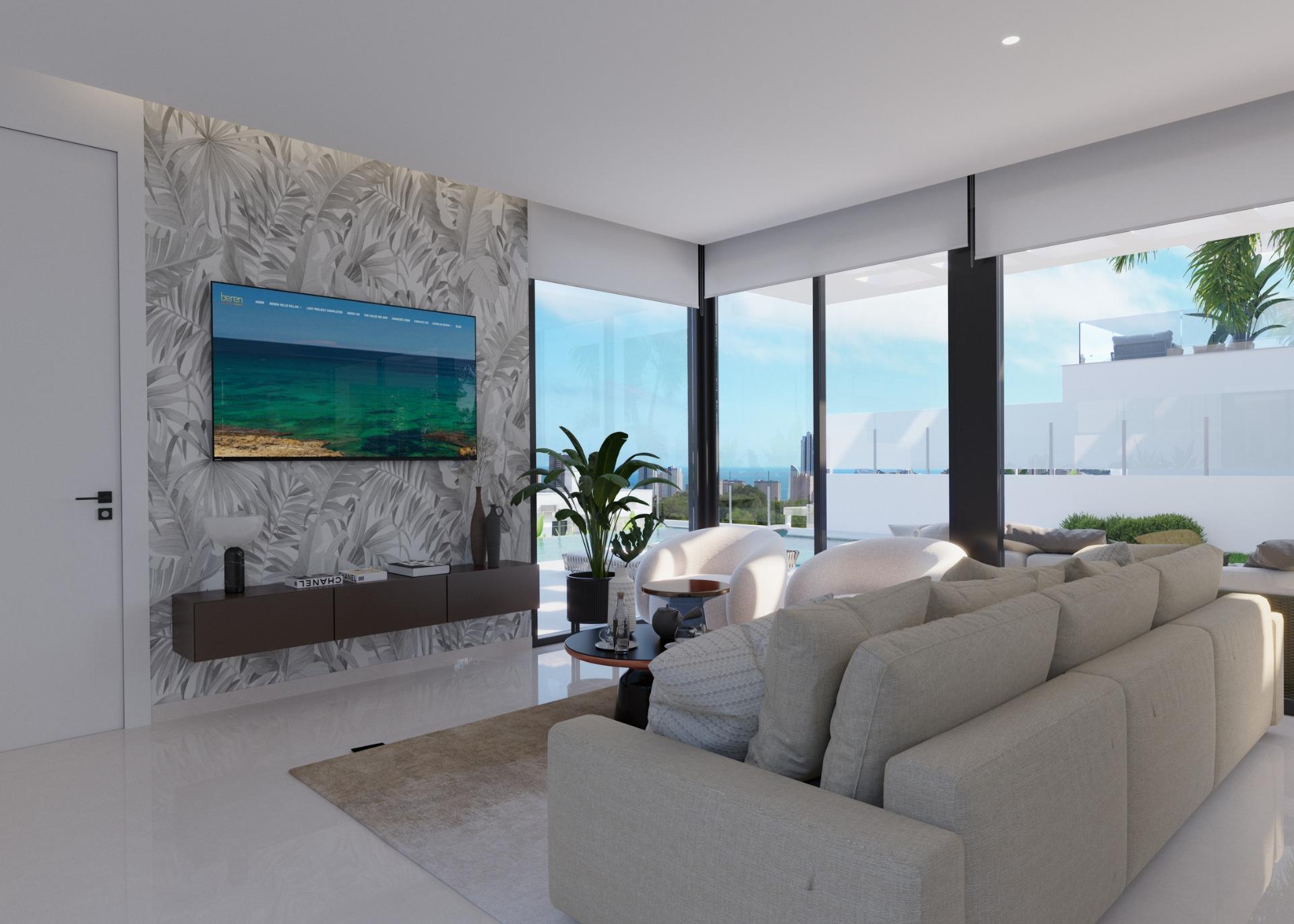 Luxury New Build 3 Bedroom Villa with Sea Views and Private Pool for Sale in Sierra Cortina, Finestrat