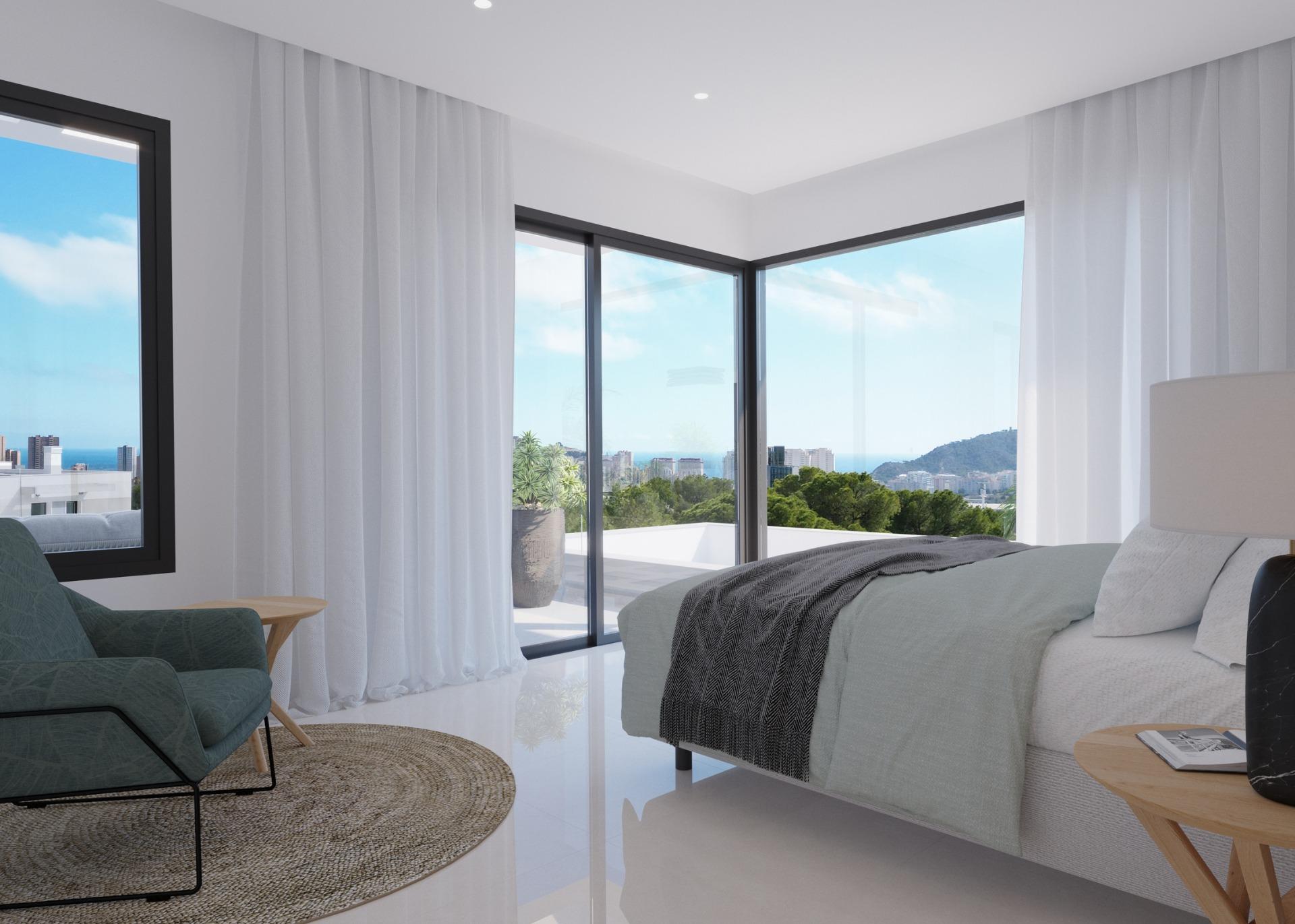 Luxury New Build 3 Bedroom Villa with Sea Views and Private Pool for Sale in Sierra Cortina, Finestrat