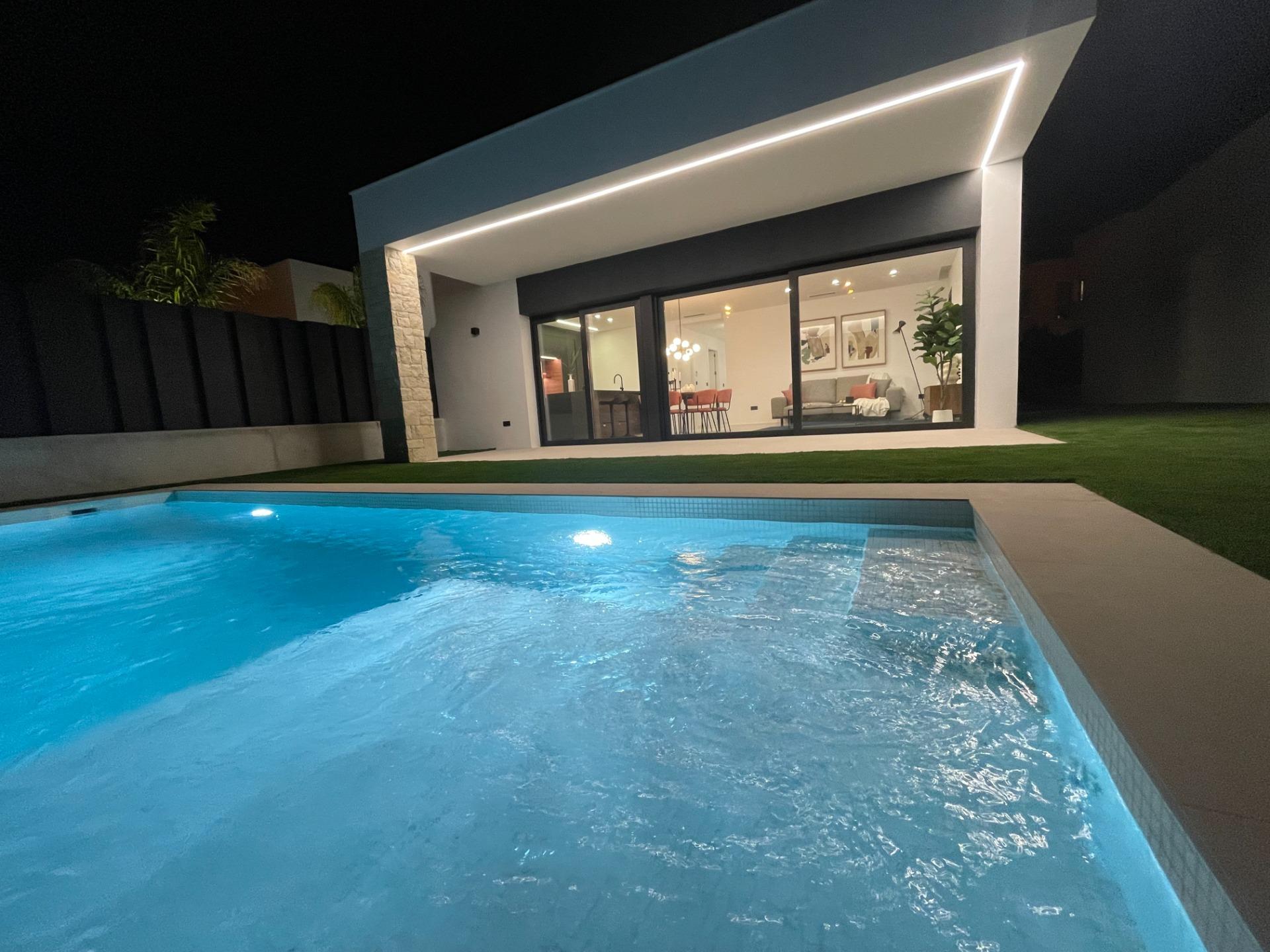 New Build 3 Bedroom Single Storey Villa with Private Pool for Sale in Molina de Segura, Murcia