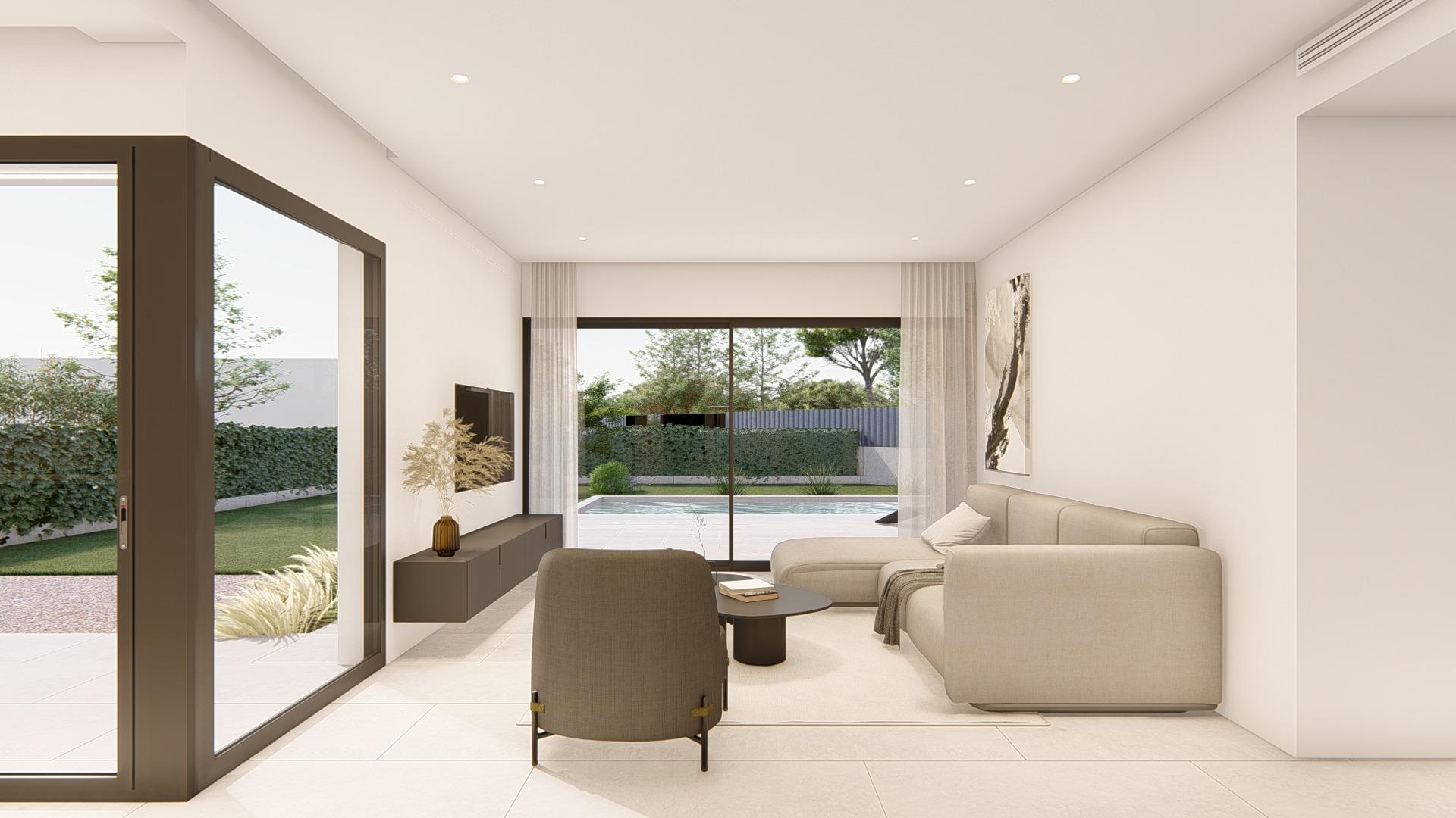 New Build 3 Bedroom Single Storey Villa with Private Pool for Sale in Molina de Segura, Murcia