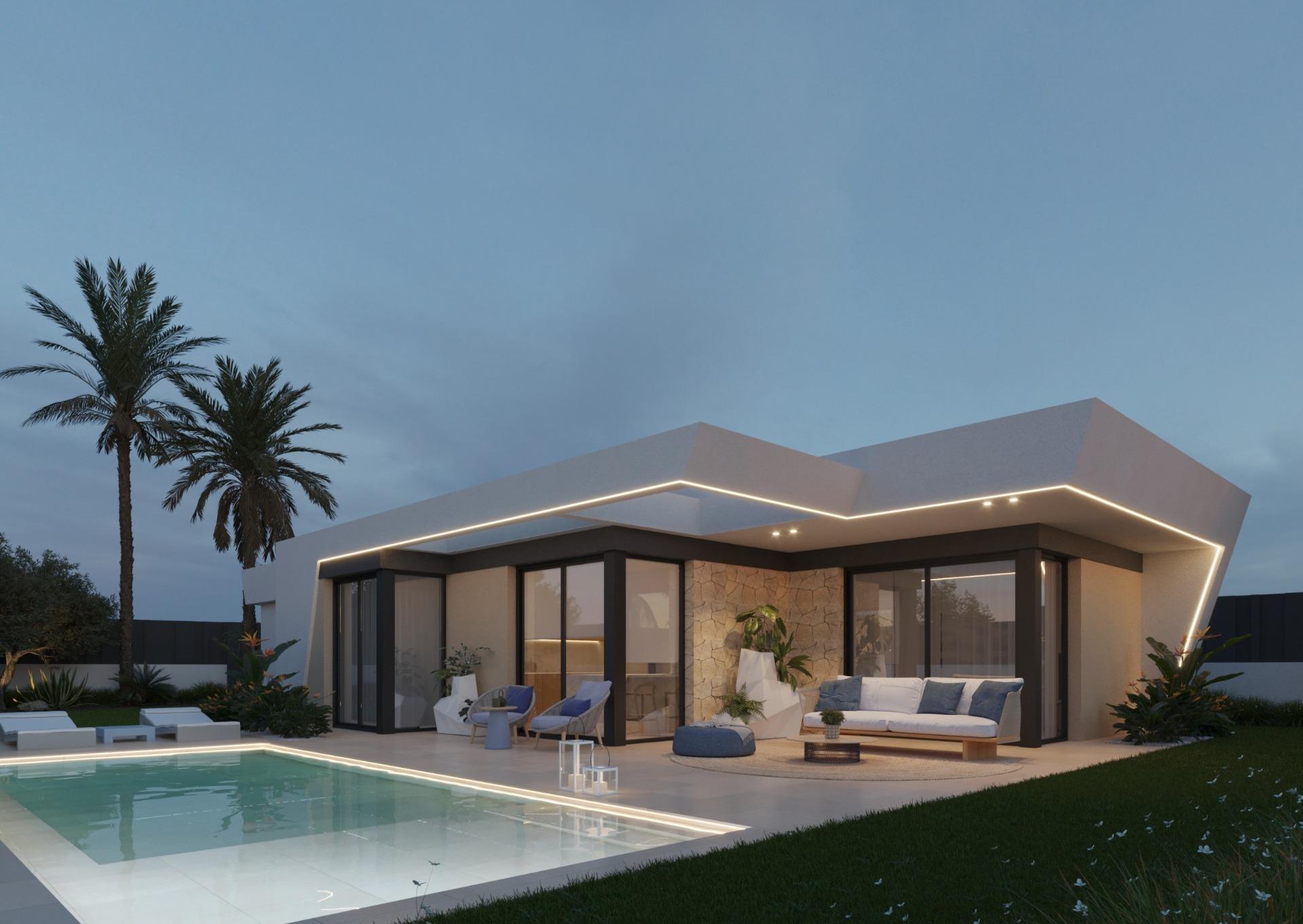 New Build 3 Bedroom Single Storey Villa with Private Pool for Sale in Molina de Segura, Murcia