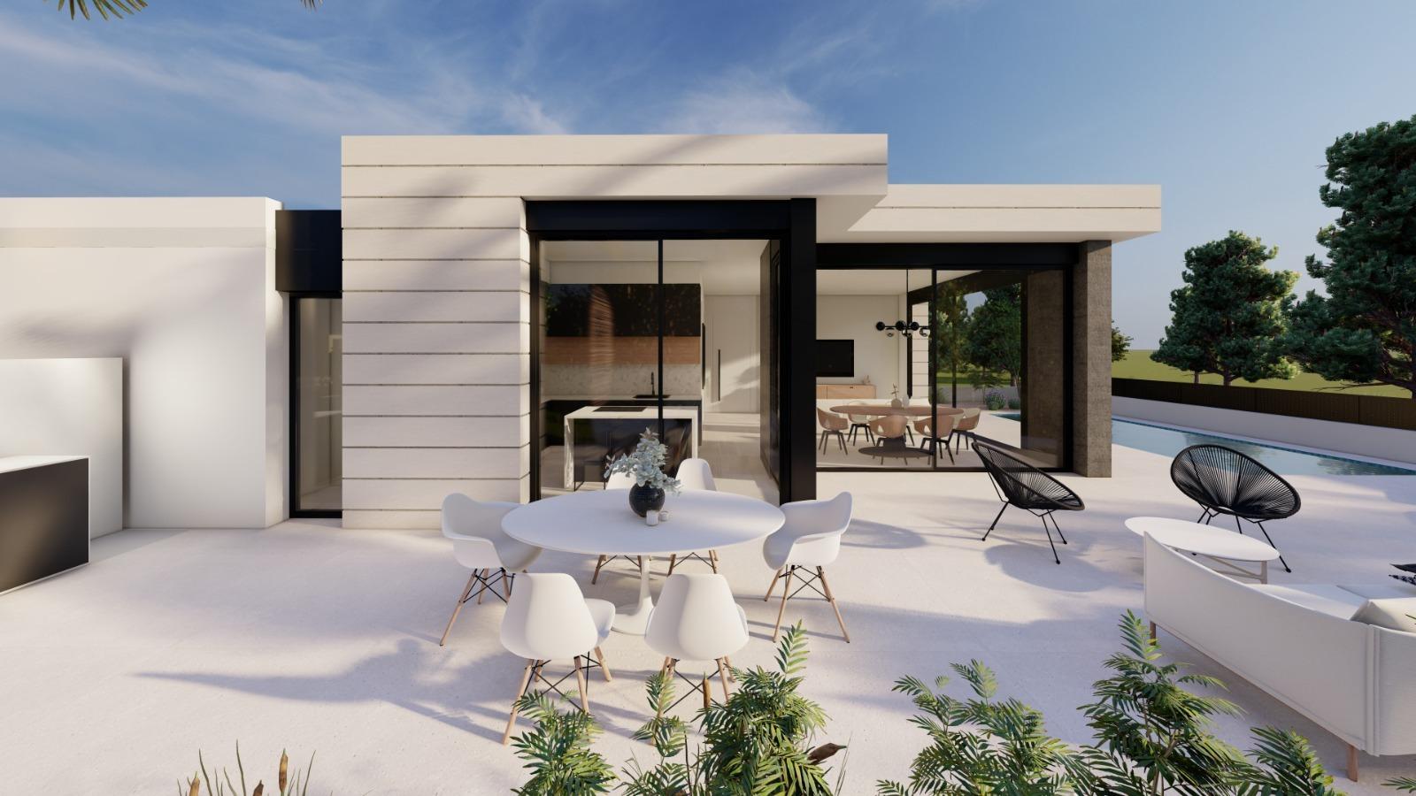 New Build Single Storey Villa for Sale in Lo Romero Golf, Pilar de la Horadada