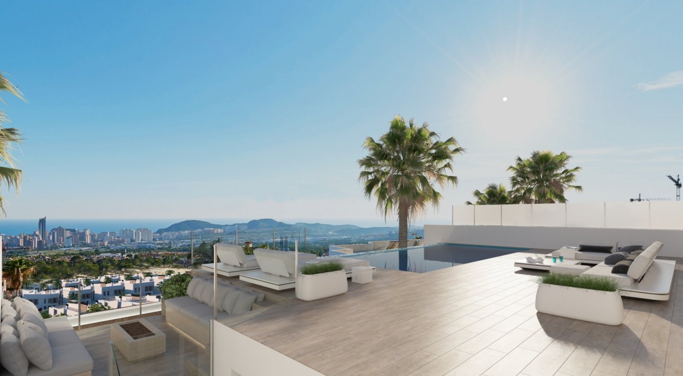 Impressive New Build 4 Bedroom Villa with Guest House and Infinity Pool for Sale in Finestrat, Benidorm
