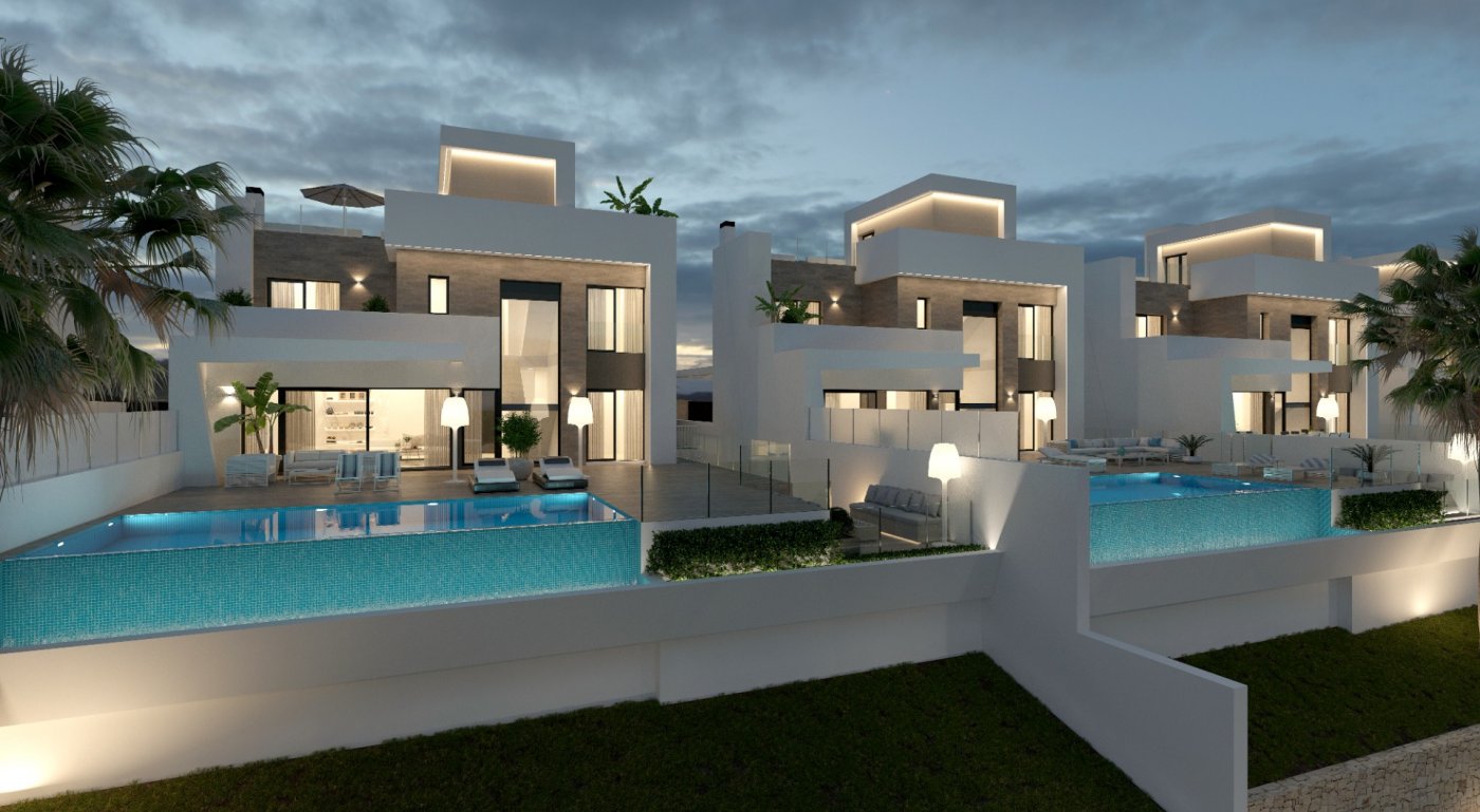 Impressive New Build 4 Bedroom Villa with Guest House and Infinity Pool for Sale in Finestrat, Benidorm