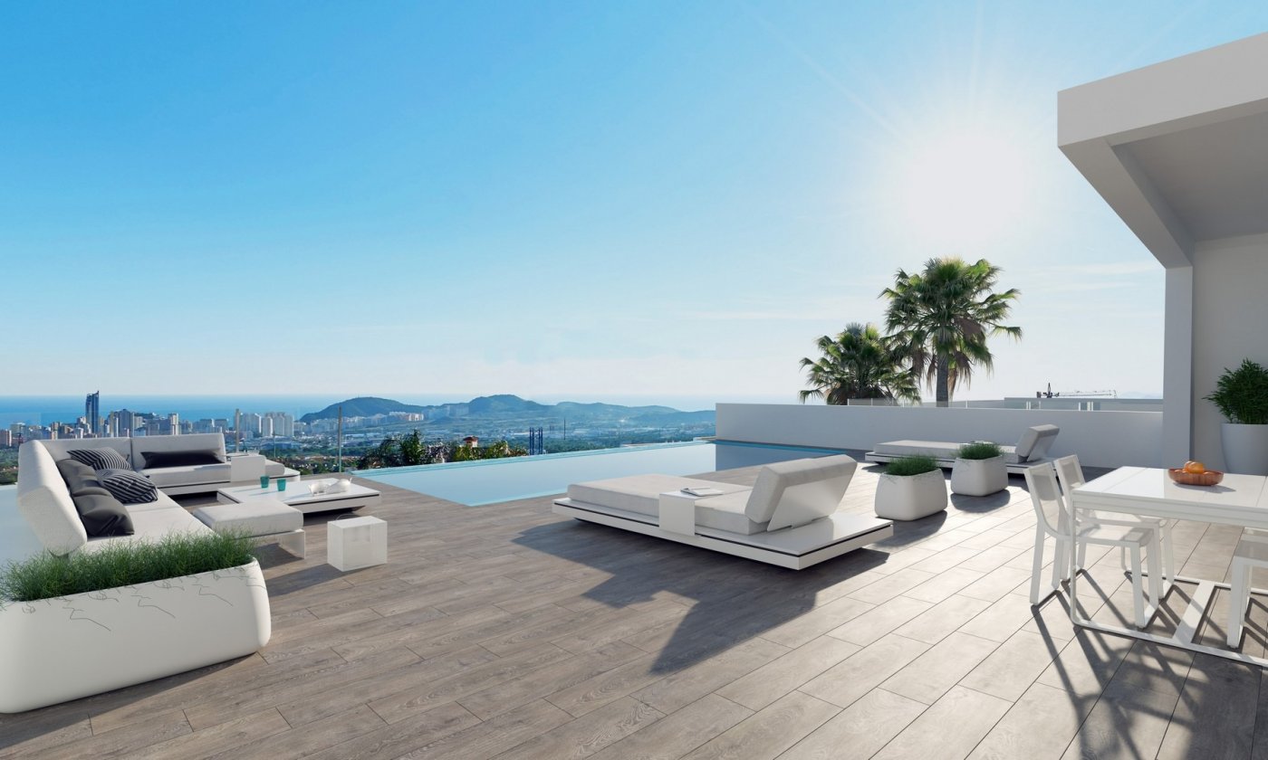 Impressive New Build 4 Bedroom Villa with Guest House and Infinity Pool for Sale in Finestrat, Benidorm