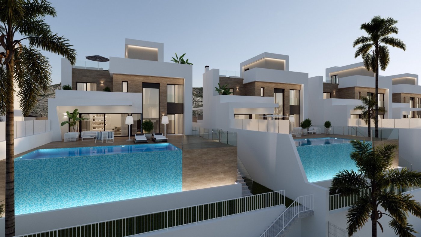 Impressive New Build 4 Bedroom Villa with Guest House and Infinity Pool for Sale in Finestrat, Benidorm