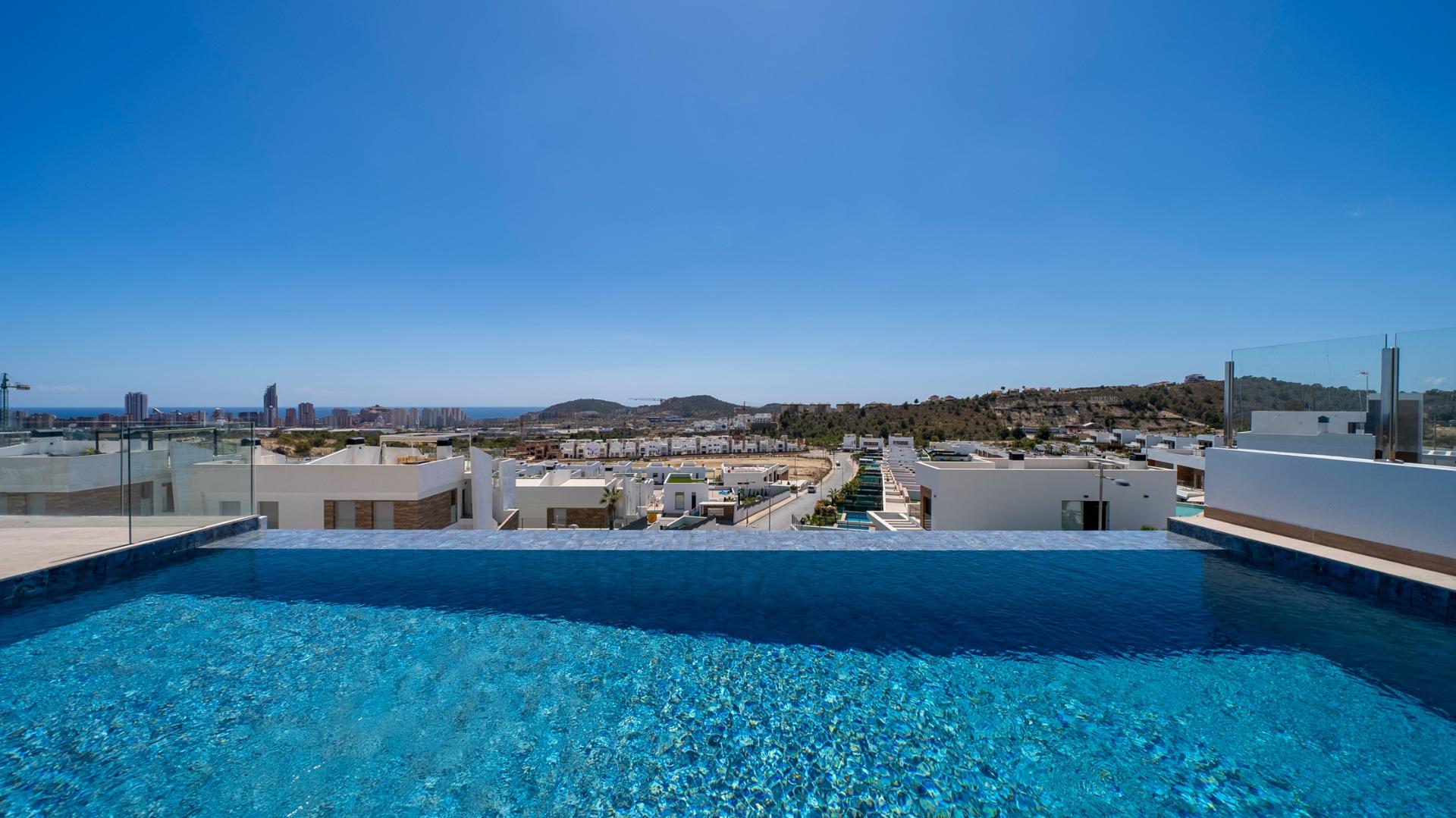 Impressive New Build 4 Bedroom Villa with Guest House and Infinity Pool for Sale in Finestrat, Benidorm