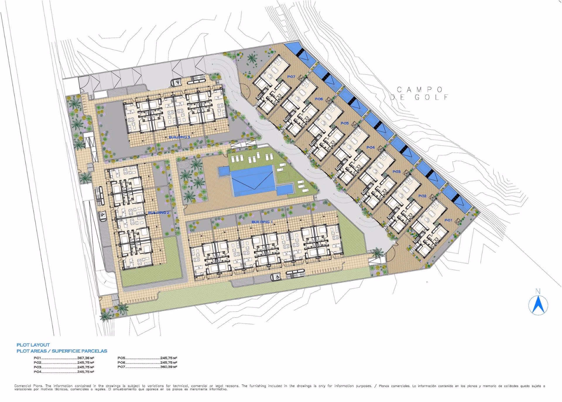 Modernes Neubau-Erdgeschossapartment mit 2 Schlafzimmern und Garten in erster Linie zu Serena Golf in Los Alcazares