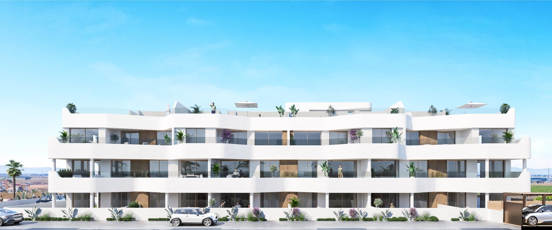 Imponujący nowy penthouse z 3 sypialniami i solarium przy pierwszej linii Serena Golf w Los Alcazares