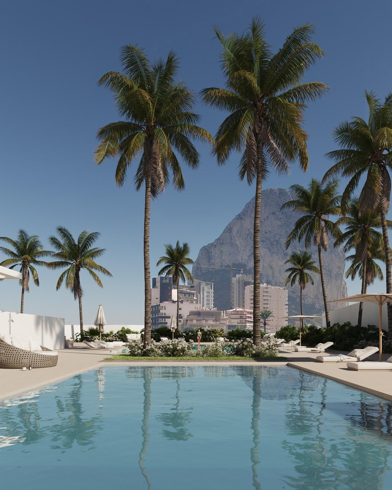 Spacious New Build 3 Bedroom Apartment with Sea Views for Sale in Calpe, 200 m from Arenal Beach