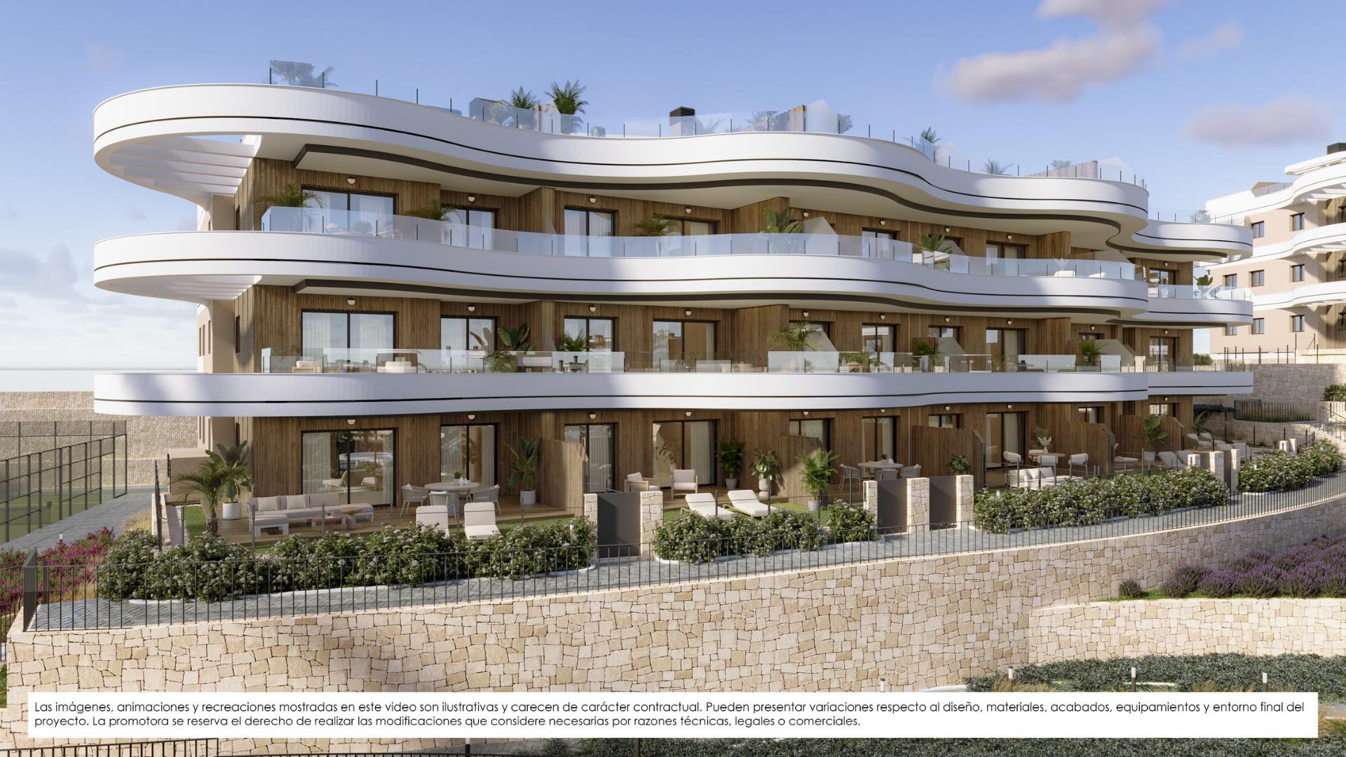 Elegant New Build 3 Bedroom Ground Floor Apartment with Private Garden for Sale in Finestrat, near Benidorm