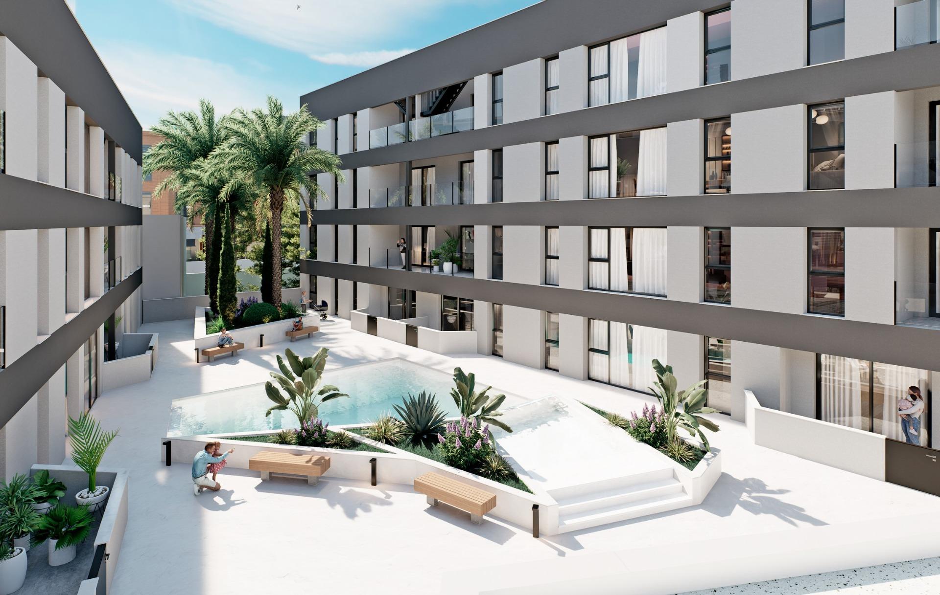 Bright New Build 1 Bedroom Apartment on 1st Floor for Sale in Lo Pagán, Near the Beach