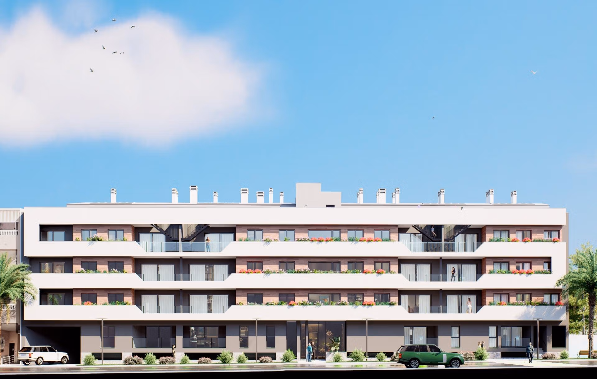 Nowy penthouse premium z 3 sypialniami, solarium 68 m² i BBQ na sprzedaż w Lo Pagán