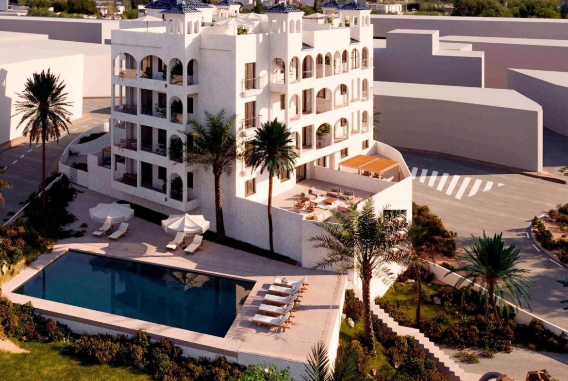 Elegant modern 2-bedroom penthouse with sun-drenched solarium and communal pool in Bigastro, Costa Blanca