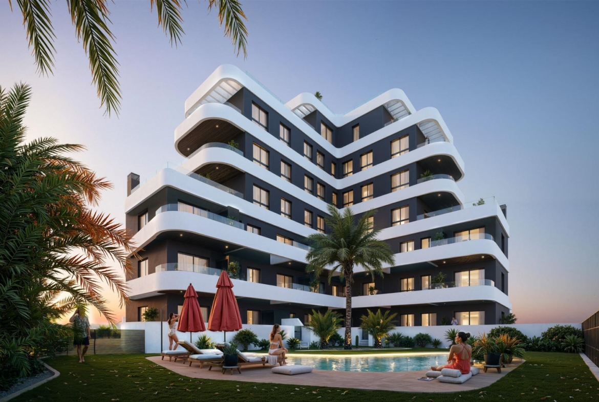 New Build Apartments in Guardamar del Segura – Modern Living Just 1.4 km from the Beach in Camino del Puerto