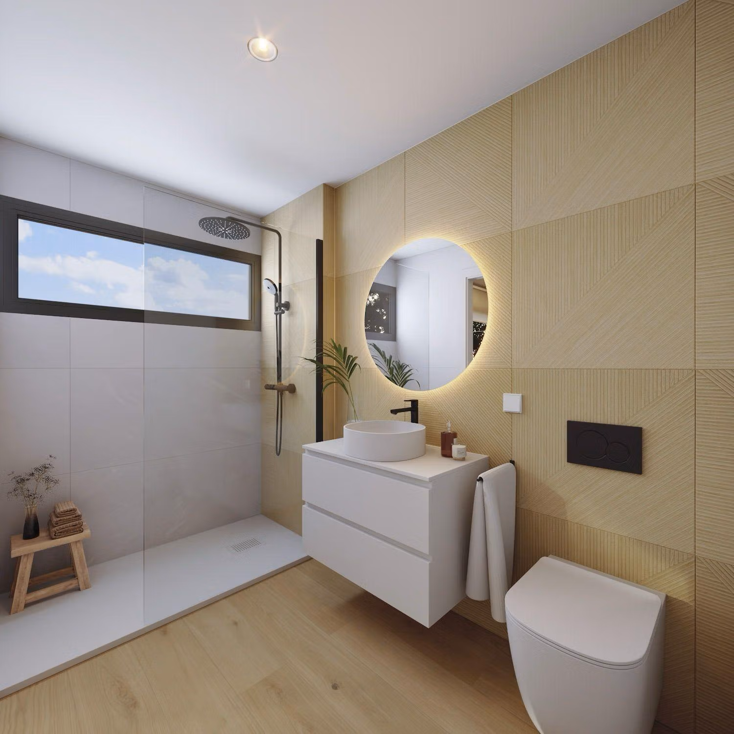 New-Build-Apartments-in-La-Nucia-Modern-Living-in-Ciudad-del-Deporte-Near-Benidorm-7 Elegante Neubauwohnung mit 2 Schlafzimmern im Erdgeschoss und Privatgarten zum Verkauf in La Nucía, Alicante