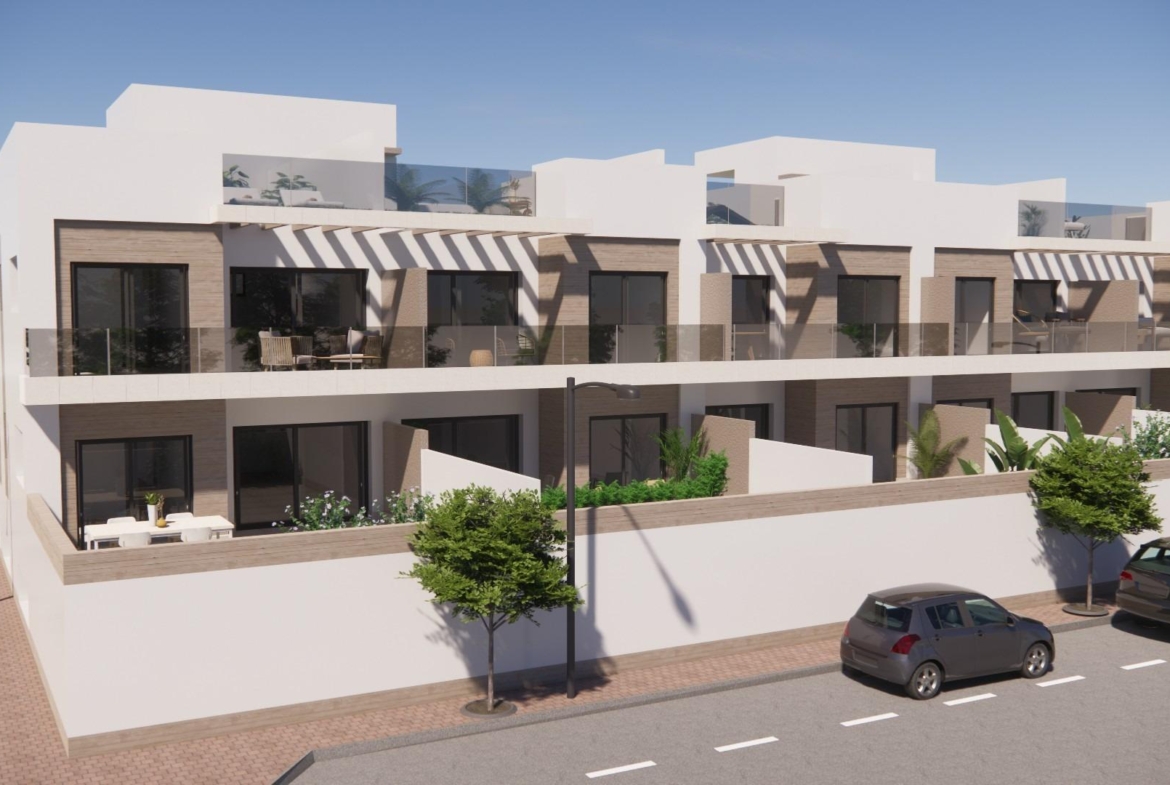 Modern new build 2-bedroom ground floor apartments with spacious terraces and sleek design in sunny Rojales, Costa Blanca South.