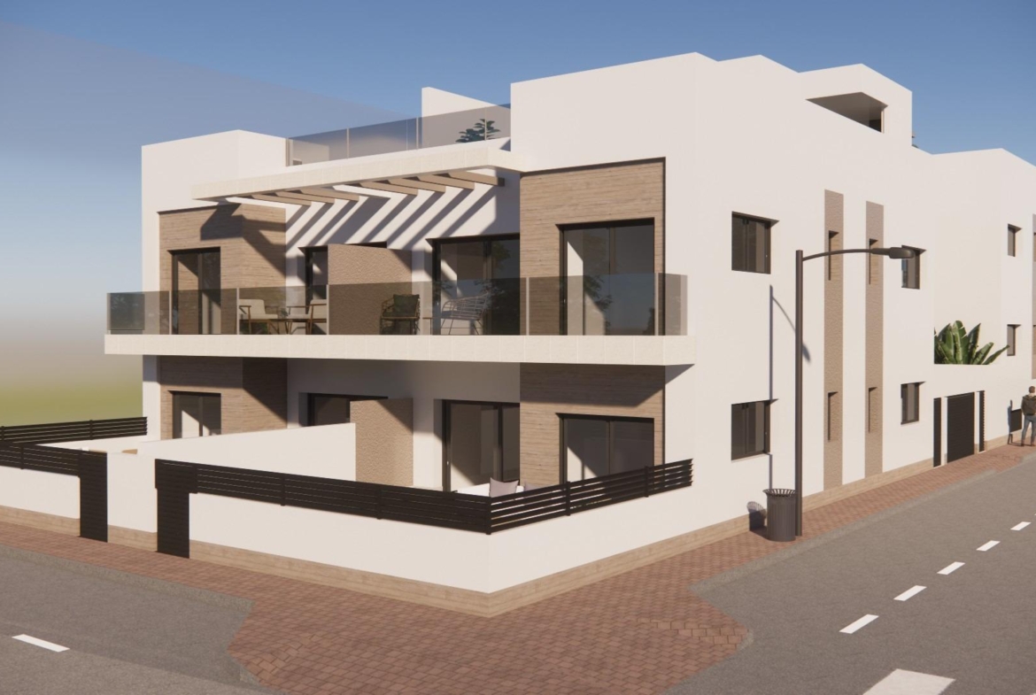 Elegant modern 2-bedroom ground floor apartment with spacious terrace in sunlit Rojales, Costa Blanca South.