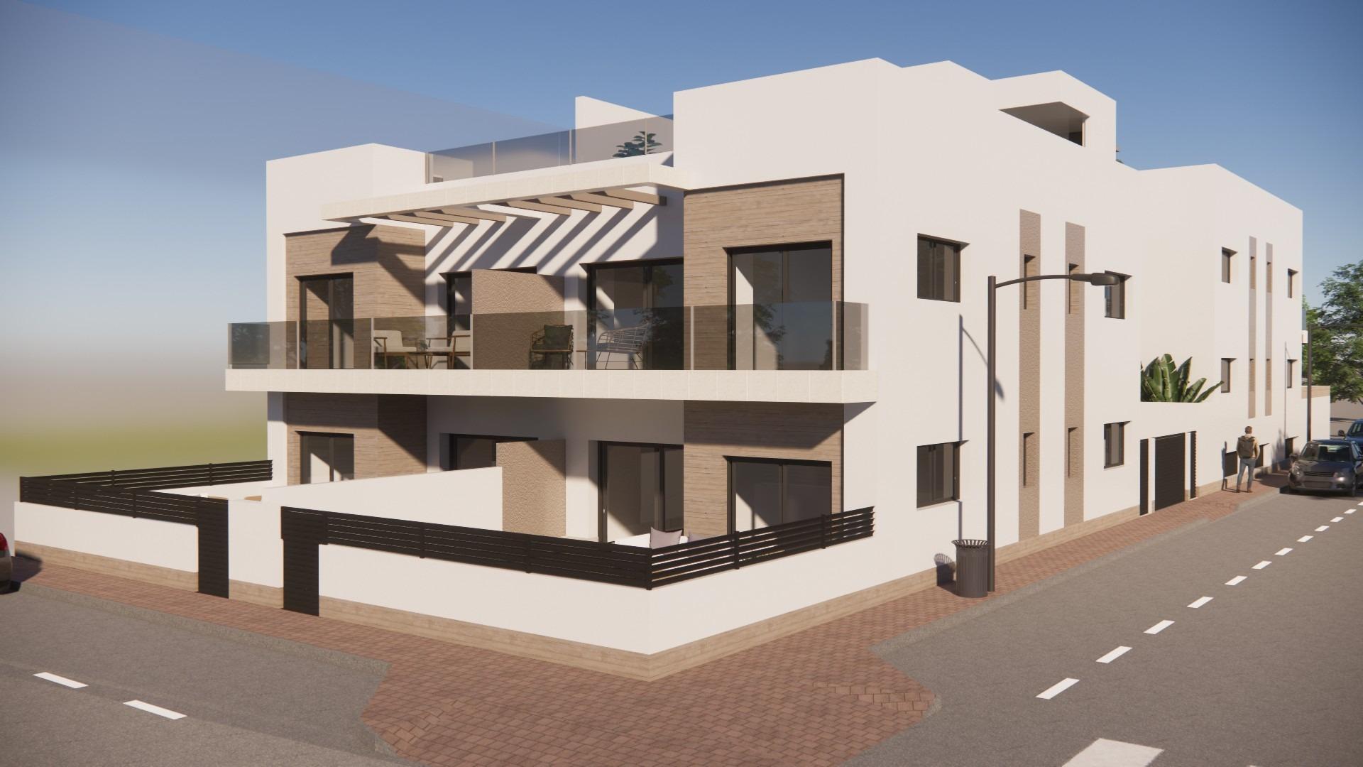 Modern new build 2-bedroom top floor apartment with spacious sun-drenched balcony and solarium in Rojales, Costa Blanca South