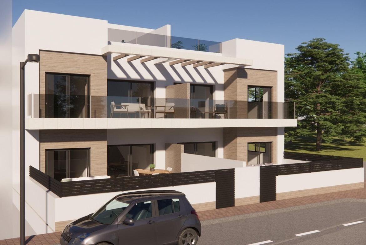 Modern new build 2-bedroom top floor apartment with sleek terrace and private solarium in sunlit Rojales, Costa Blanca South.