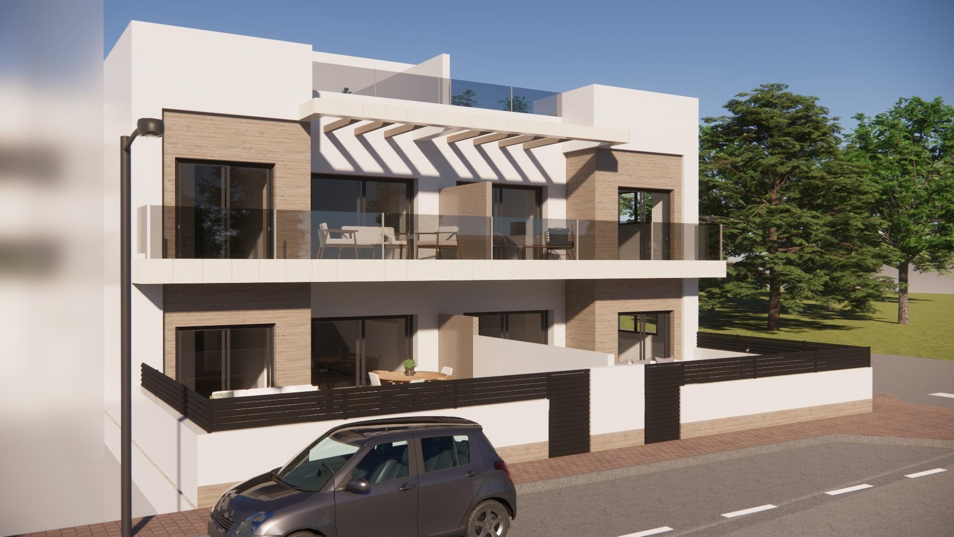 Modern new build 2-bedroom top floor apartment with sleek terrace and private solarium in sunlit Rojales, Costa Blanca South.