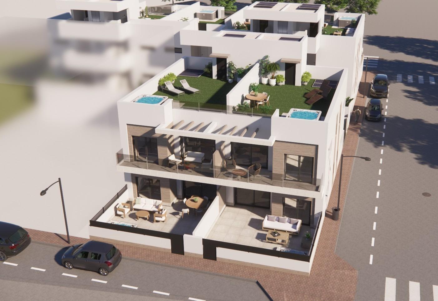 Contemporary 2-bedroom ground floor apartment with spacious terrace and modern design in sunny Rojales, Costa Blanca South.