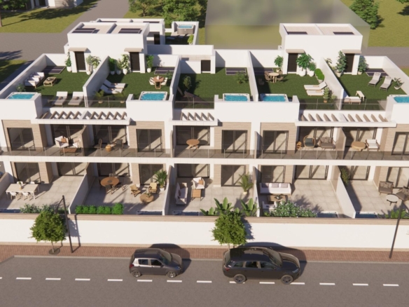 Modern new build 2-bedroom ground floor apartments with spacious sun-drenched terraces in Rojales, Costa Blanca South