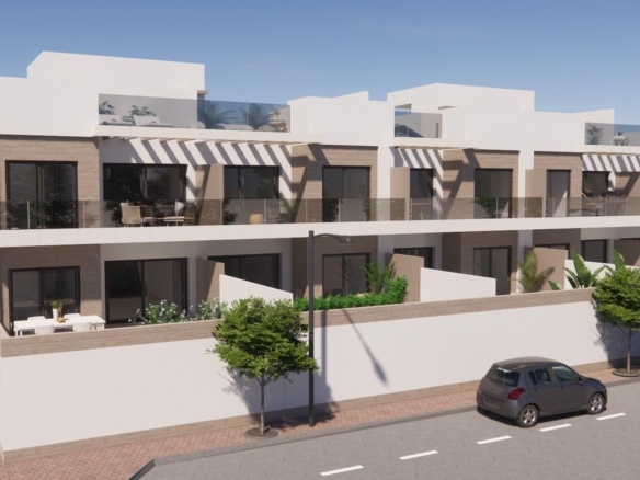 Bright modern new build 2-bedroom top floor apartments with spacious terraces in sunny Rojales, Costa Blanca South.